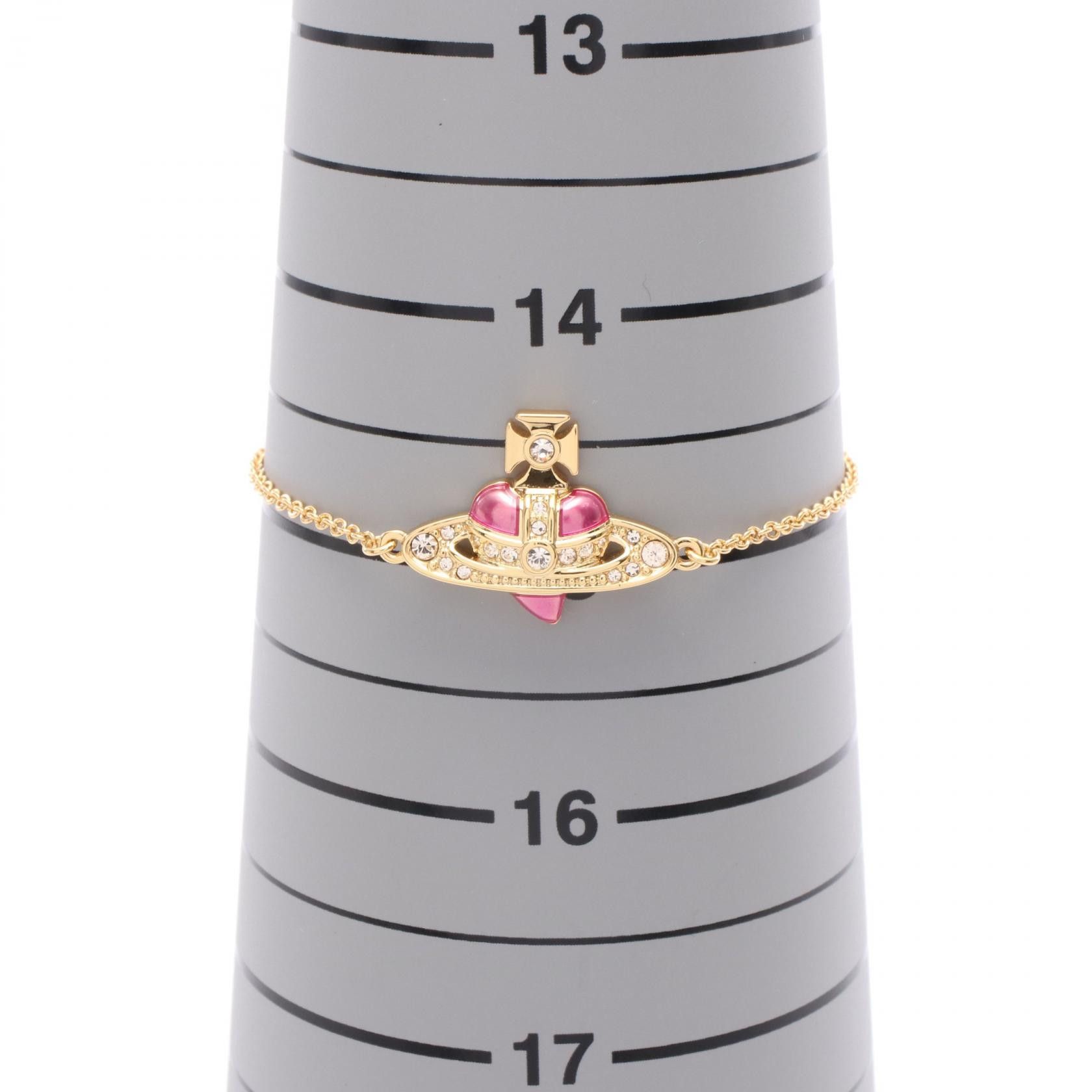 Vivienne Westwood Vivienne Westwood Vivienne Westwood NEW DIAMANTE HEART Bracelet Metal Bracelet 6102021T02R927 DUTY FREE for USA Size ONE SIZE - 5 Thumbnail