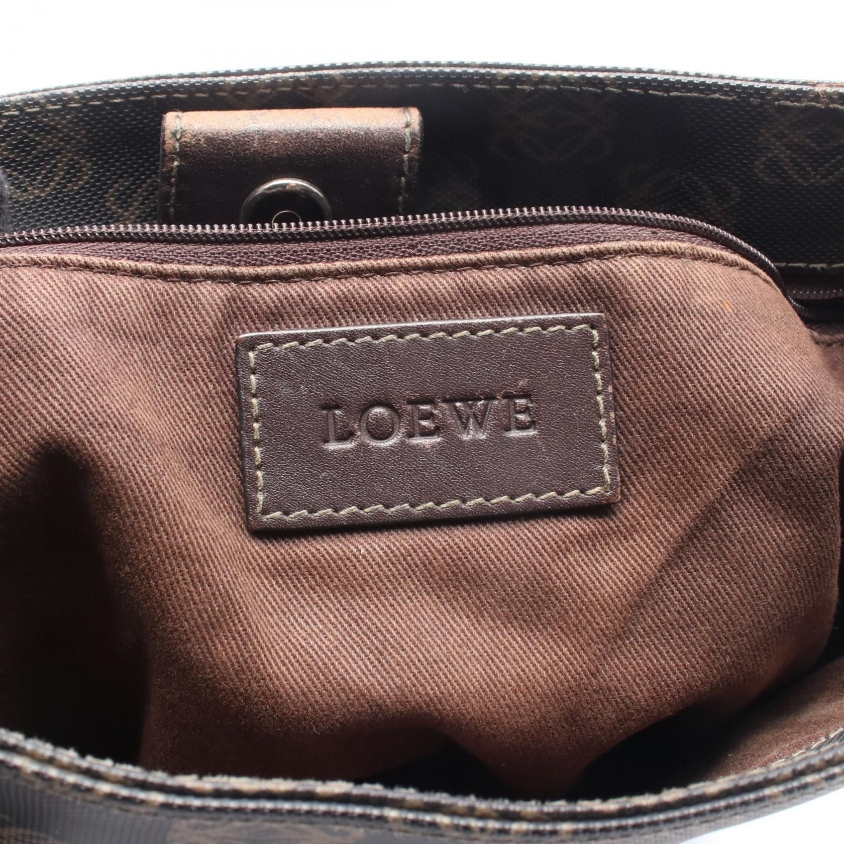 Loewe Loewe Loewe Repeat Anagram PVC Coated Canvas Leather Tote Bag Plastic / Synthetic Tote Bag DUTY FREE for USA Size ONE SIZE - 4 Thumbnail