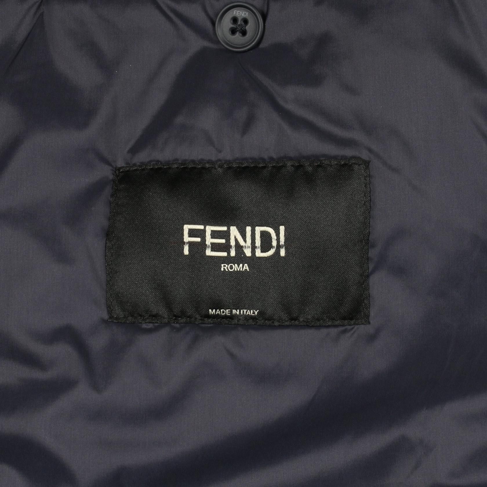 Fendi Fendi Fendi FF Emboss Wool Nylon Cotton Jacket Textile Outerwear FW1286AQMO DUTY FREE for USA Size ONE SIZE - 3 Thumbnail