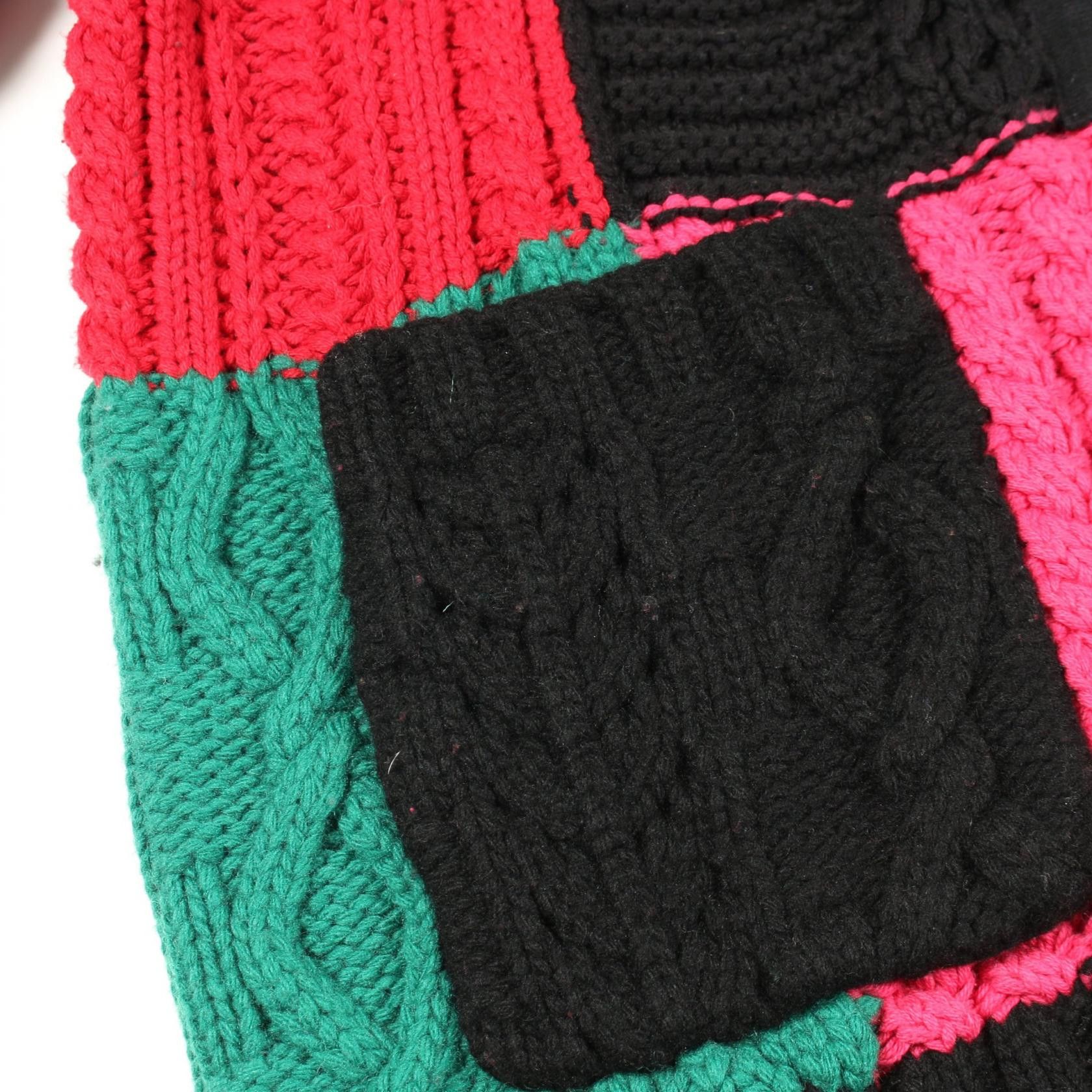 Supreme Supreme Supreme Patchwork Cable Knit Cotton Cardigan Textile Tops DUTY FREE for USA Size ONE SIZE - 9 Thumbnail