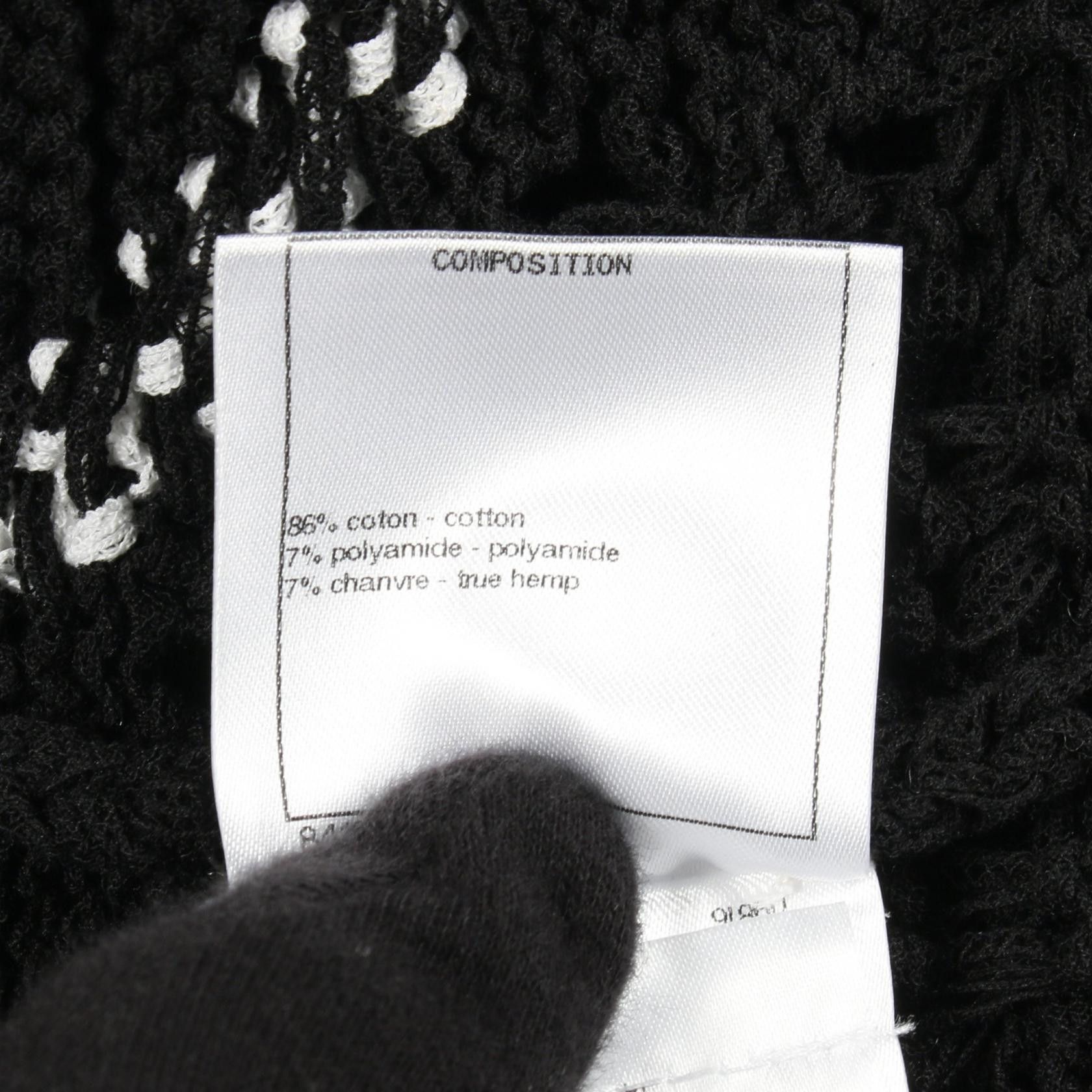 Chanel Chanel Chanel Cotton Cardigan Textile Tops P63006K48889 DUTY FREE for USA Size ONE SIZE - 4 Thumbnail