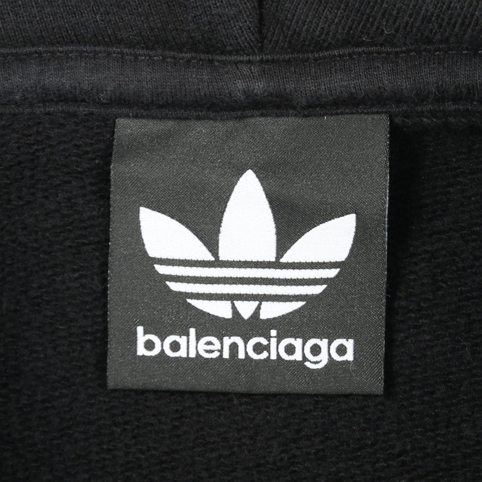 Balenciaga Balenciaga Balenciaga adidas Oversized Hoodie Cotton Sweatshirt Textile Sweatshirts & Hoodies DUTY FREE for USA Size ONE SIZE - 3 Thumbnail