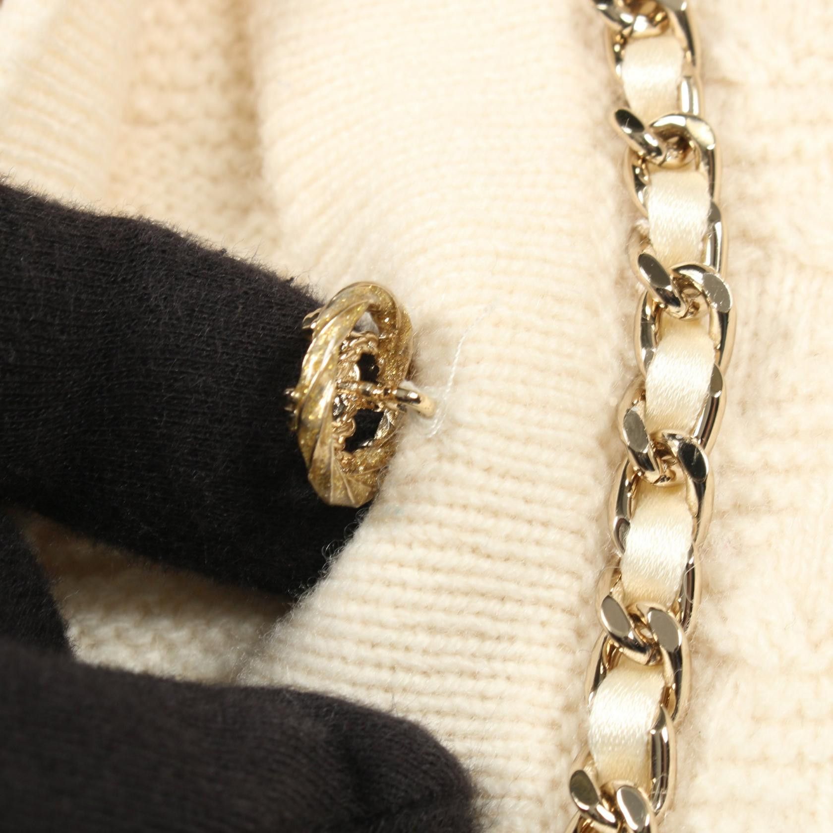 Chanel Chanel CHANEL Coco Mark Button Cashmere Cardigan Textile Tops P75677K10893 DUTY FREE for USA Size ONE SIZE - 6 Thumbnail