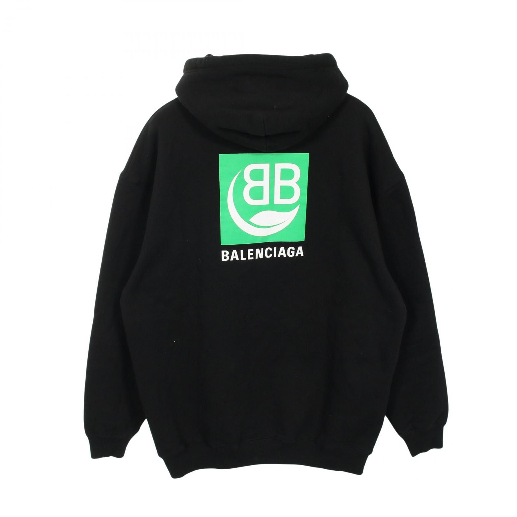 Balenciaga Balenciaga Balenciaga logo print cotton hoodie Textile Sweatshirts & Hoodies DUTY FREE for USA Size ONE SIZE - 2 Thumbnail