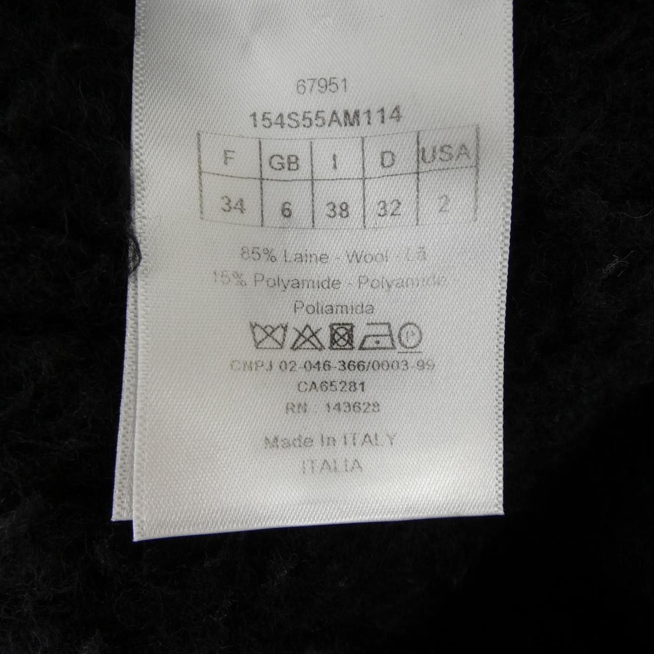 Dior Dior Christian Dior J'ADIOR8 Technical Wool Knit Textile Tops 154S55AM114 DUTY FREE for USA Size ONE SIZE - 3 Thumbnail