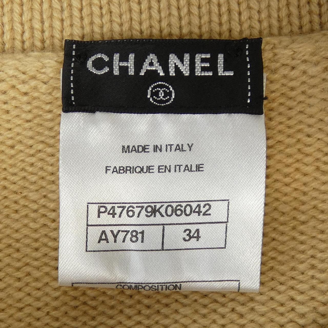 Chanel Chanel Chanel Cashmere Knitwear Textile Tops P47679K06042 DUTY FREE for USA Size ONE SIZE - 4 Thumbnail