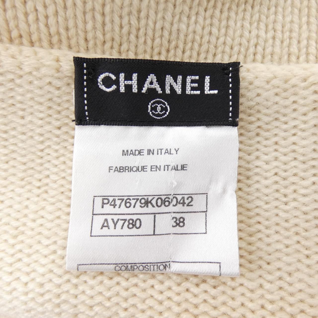 Chanel Chanel Chanel Cashmere Knit Textile Tops P47679K06042 DUTY FREE for USA Size ONE SIZE - 4 Thumbnail