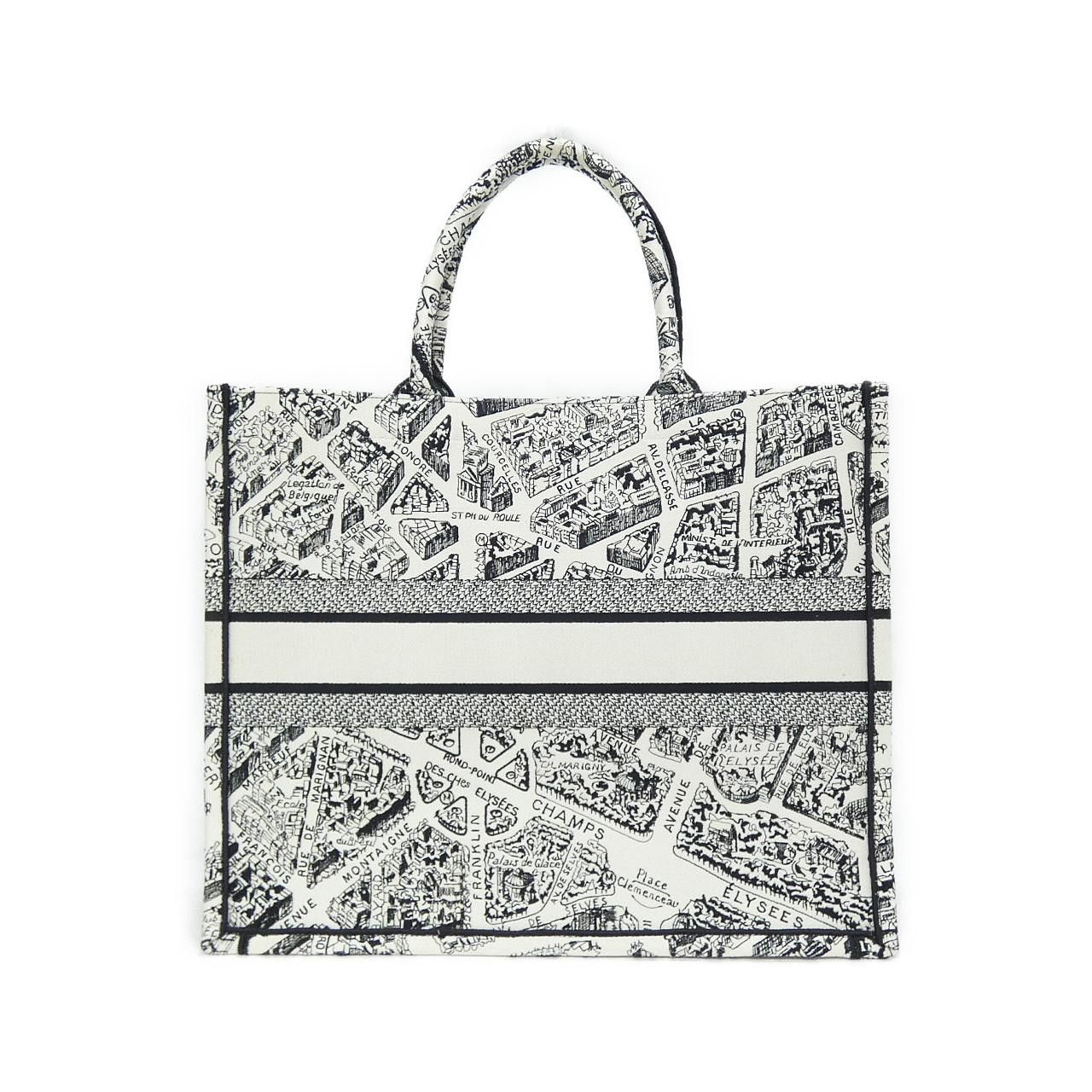 Dior Dior Christian Dior Plan De Paris Dior Book Tote Fabric Tote Bag Textile Tote Bag M1286ZOMP DUTY FREE for USA Size ONE SIZE - 2 Thumbnail