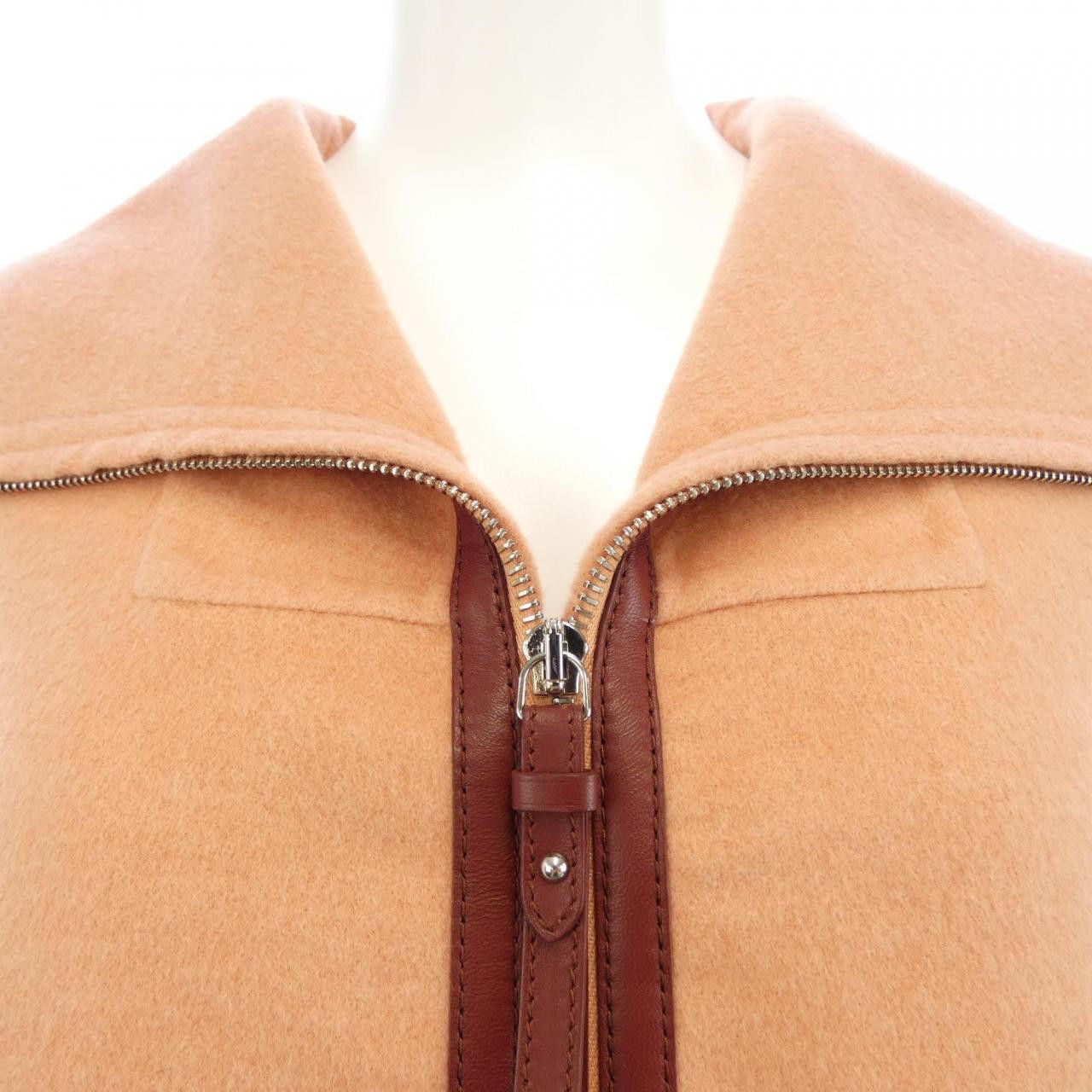 Hermes Hermes Hermes Double Face Cashmere Jacket Textile Outerwear DUTY FREE for USA Size ONE SIZE - 5 Thumbnail