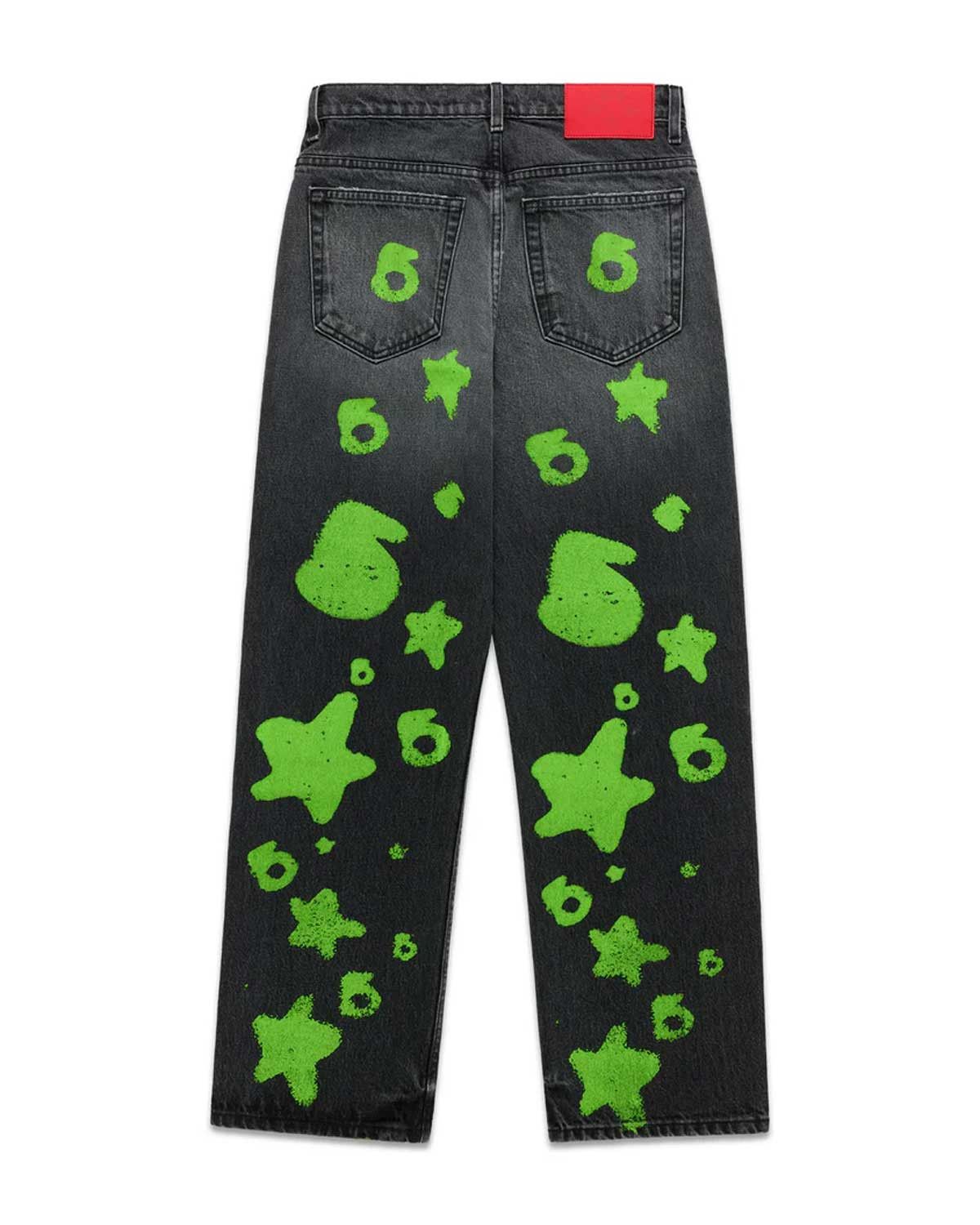 Revenge Sp5der Beluga Stamped Denim Black/Green Size US 38 / EU 54 - 2 Thumbnail