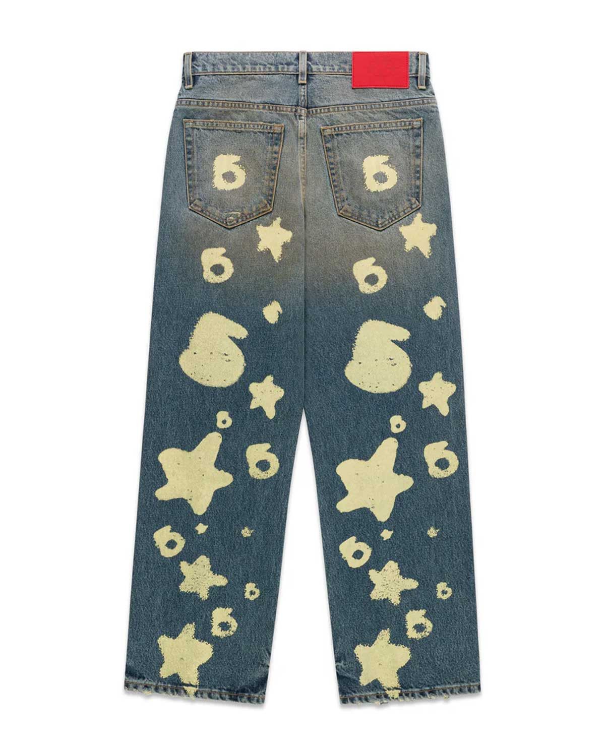 Revenge Sp5der Beluga Stamped Denim Indigo Size US 36 / EU 52 - 2 Thumbnail