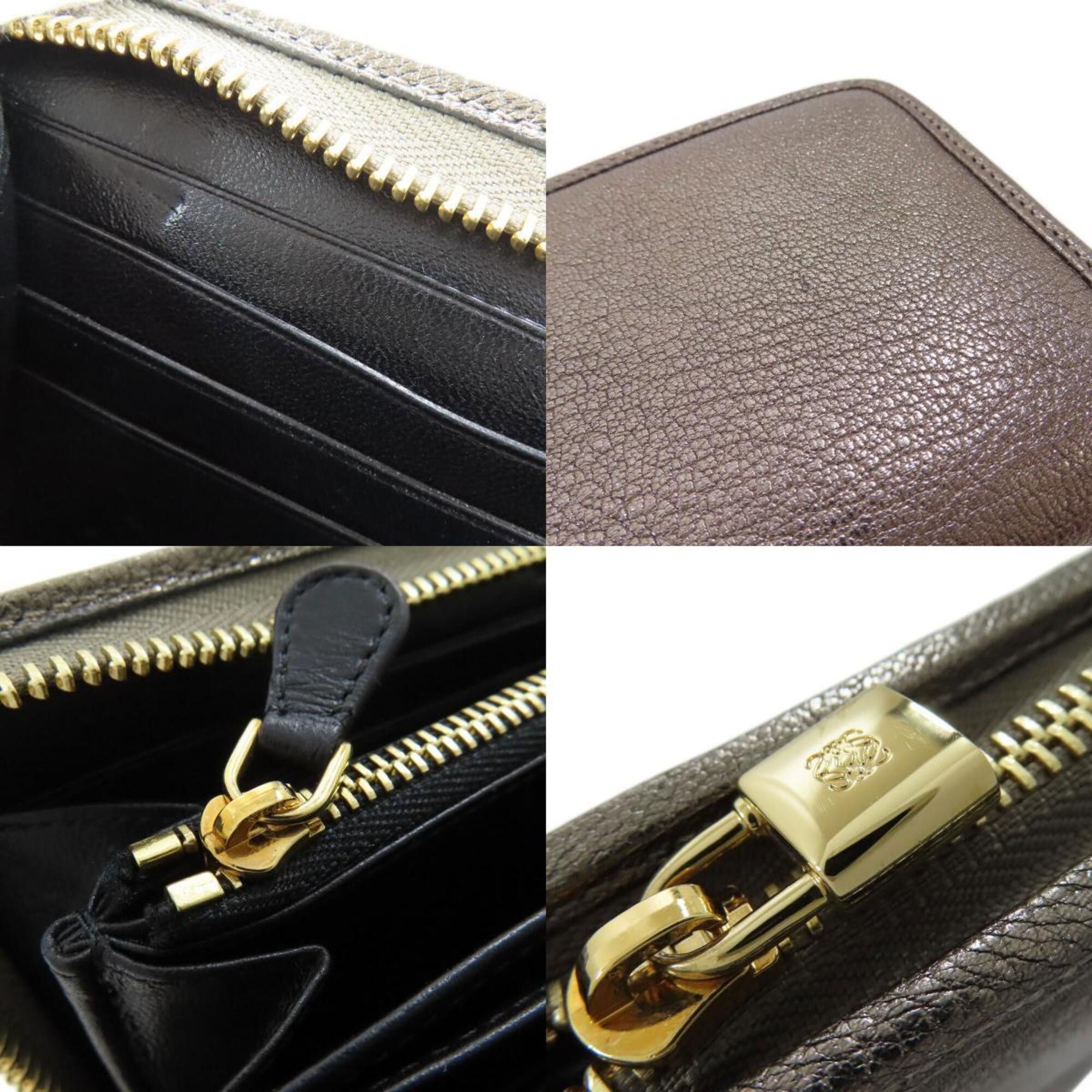 Loewe LOEWE Round Long Wallet Leather Women's Size ONE SIZE - 8 Thumbnail