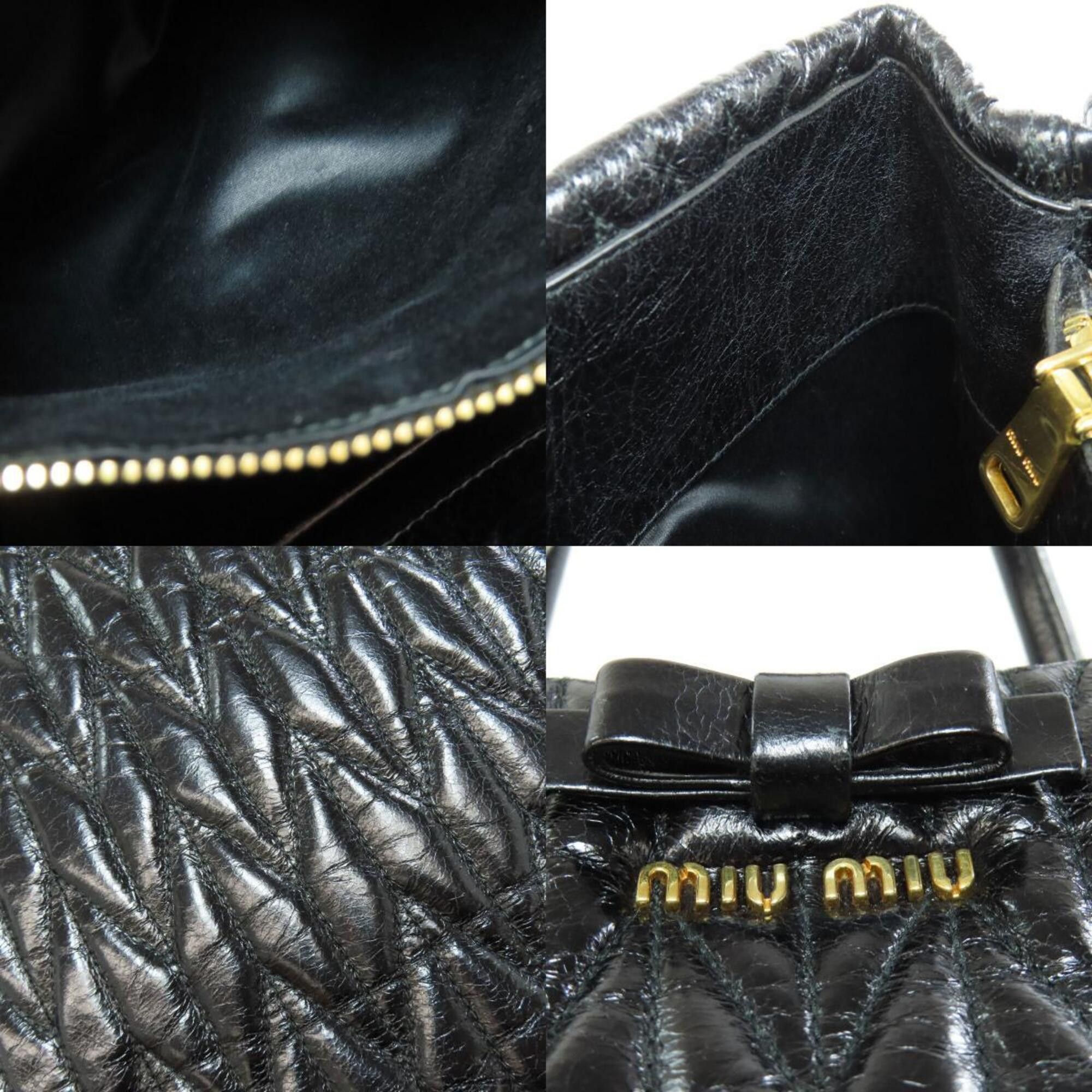 Miu Miu Miu Miu Miu Ribbon Handbag Calfskin Women's MIUMIU Size ONE SIZE - 8 Thumbnail