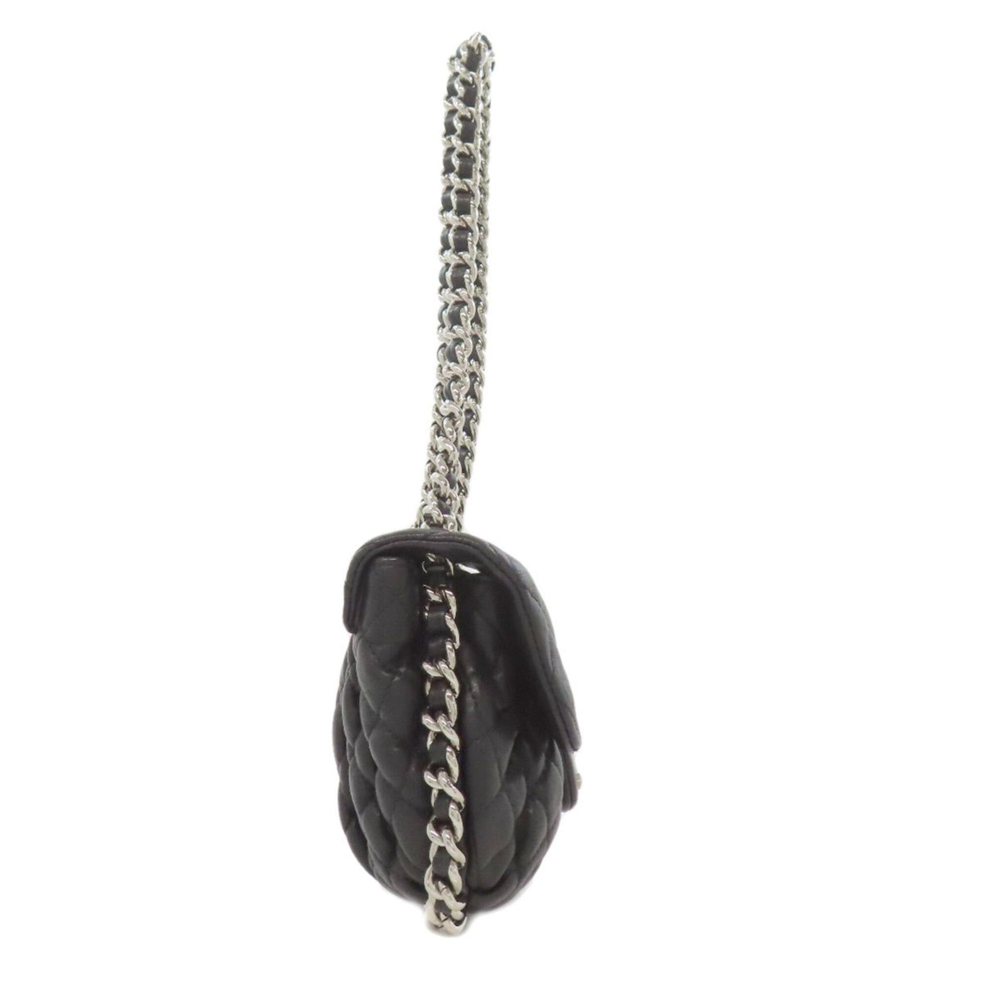 Chanel Chanel Chain Shoulder Bag, Matelasse, Silver Hardware, Calfskin, Women's Size ONE SIZE - 3 Thumbnail