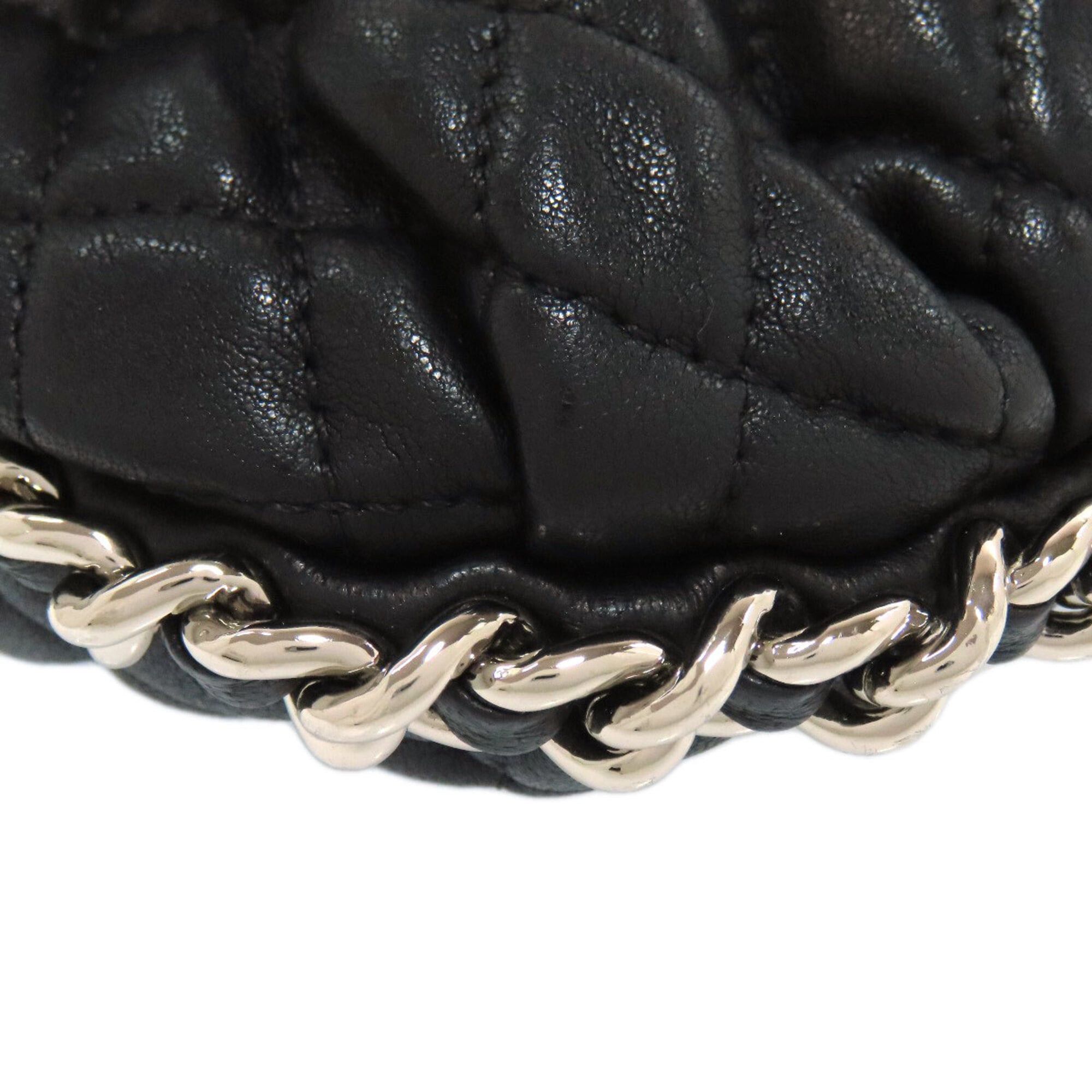 Chanel Chanel Chain Shoulder Bag, Matelasse, Silver Hardware, Calfskin, Women's Size ONE SIZE - 20 Thumbnail