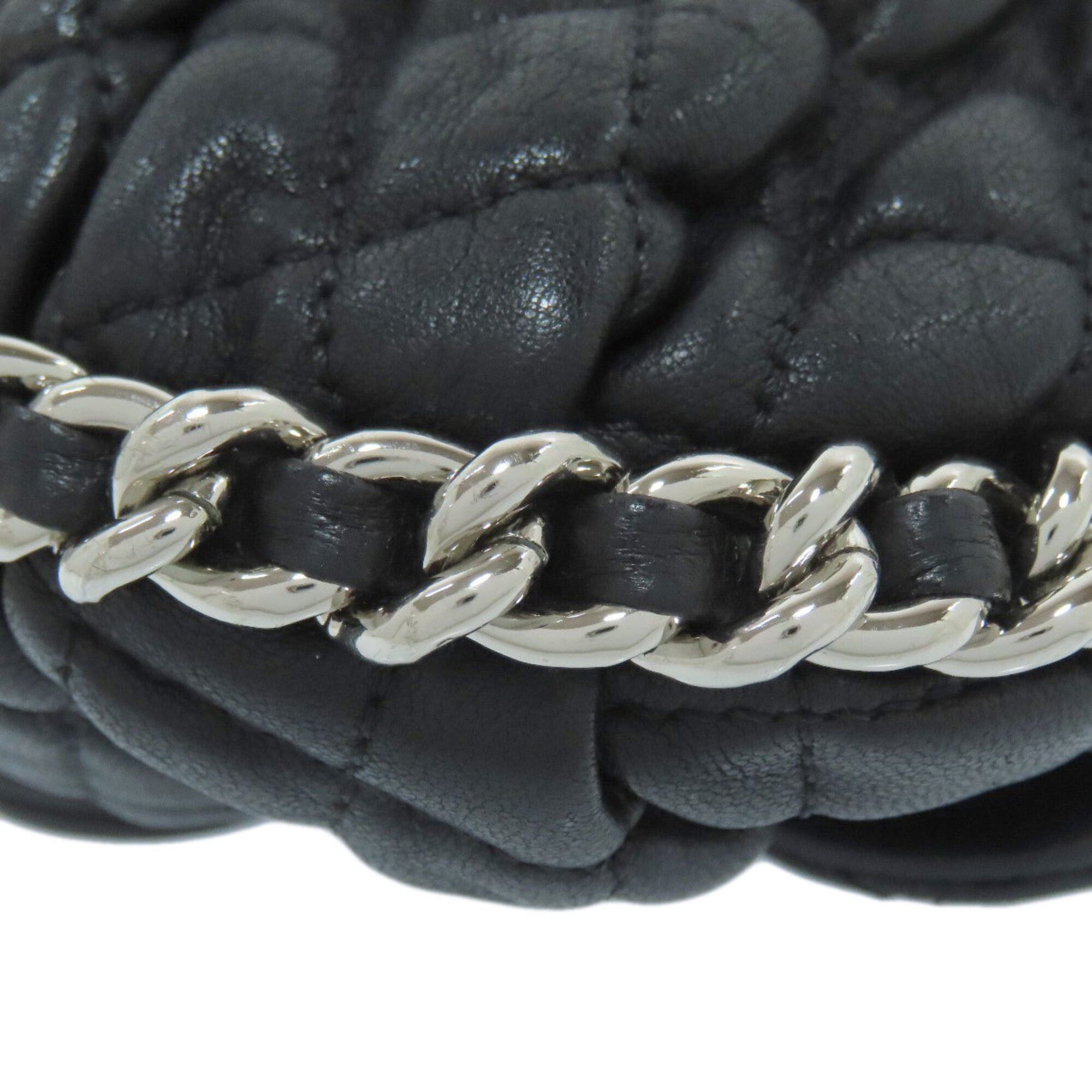 Chanel Chanel Chain Shoulder Bag, Matelasse, Silver Hardware, Calfskin, Women's Size ONE SIZE - 21 Thumbnail
