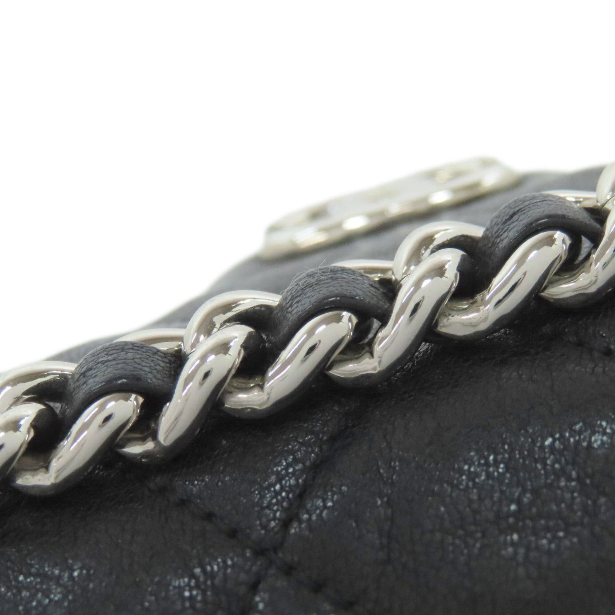 Chanel Chanel Chain Shoulder Bag, Matelasse, Silver Hardware, Calfskin, Women's Size ONE SIZE - 18 Thumbnail