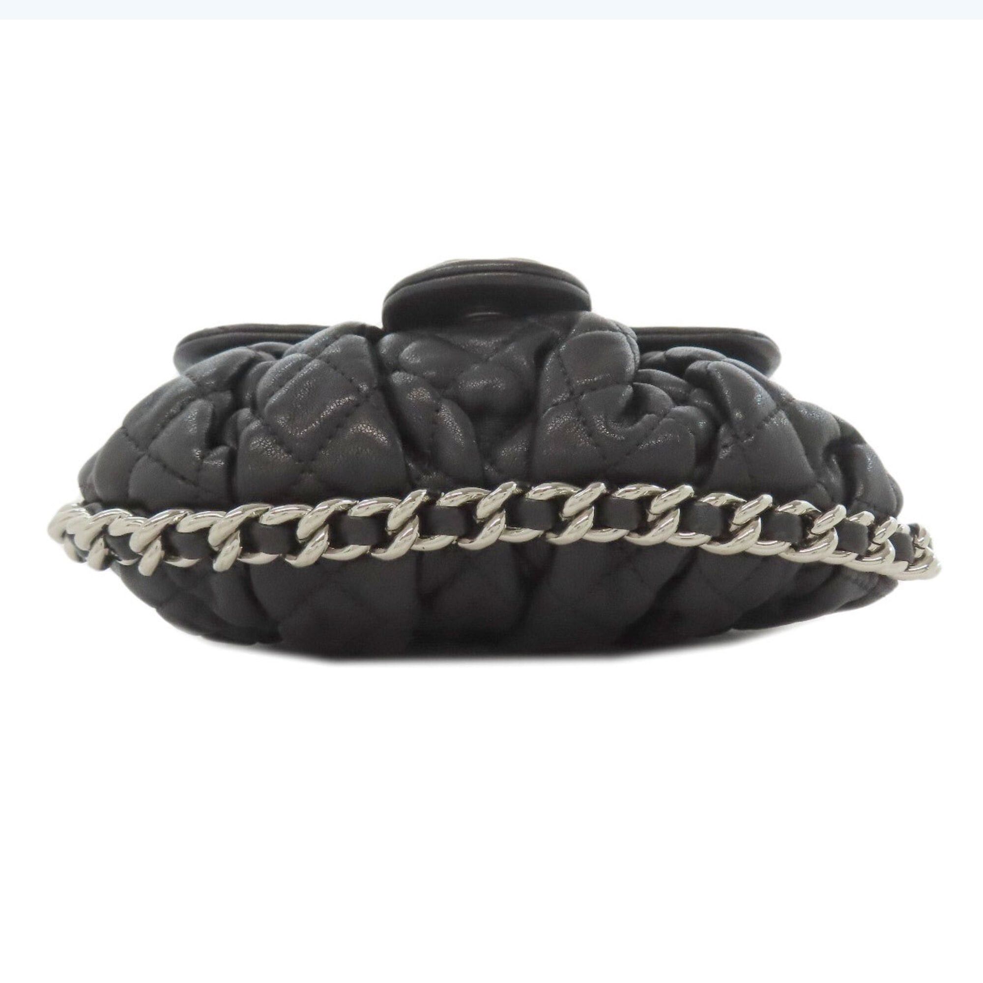 Chanel Chanel Chain Shoulder Bag, Matelasse, Silver Hardware, Calfskin, Women's Size ONE SIZE - 4 Thumbnail