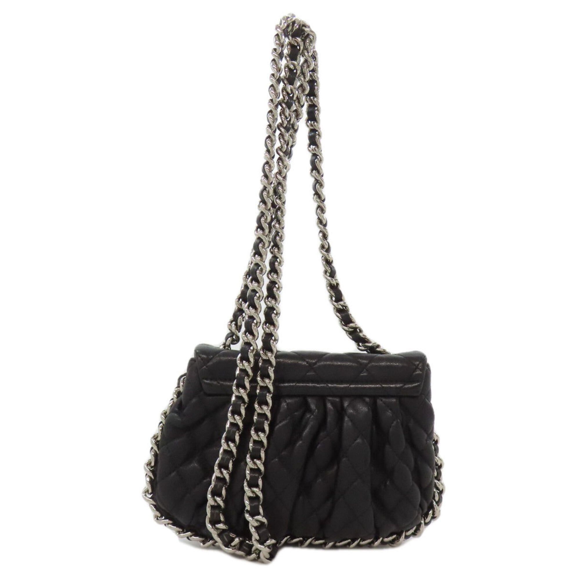 Chanel Chanel Chain Shoulder Bag, Matelasse, Silver Hardware, Calfskin, Women's Size ONE SIZE - 2 Thumbnail