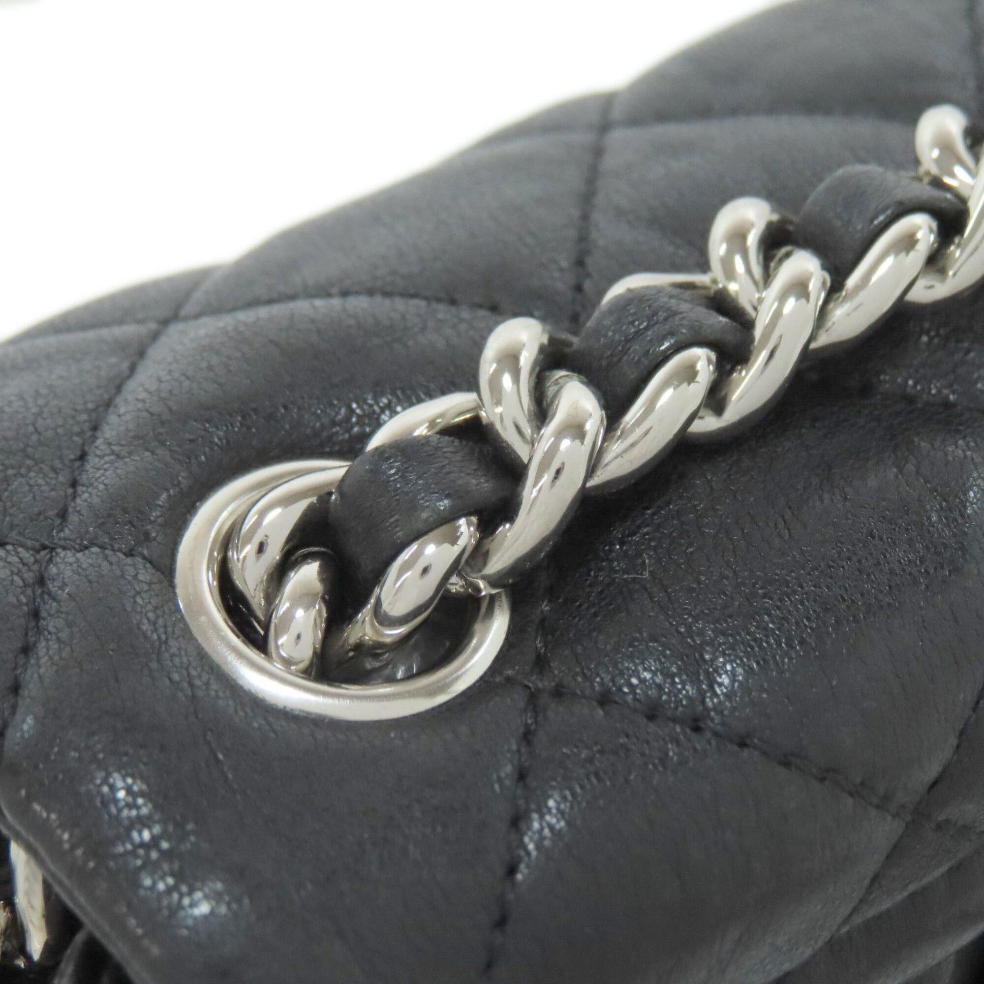Chanel Chanel Chain Shoulder Bag, Matelasse, Silver Hardware, Calfskin, Women's Size ONE SIZE - 17 Thumbnail