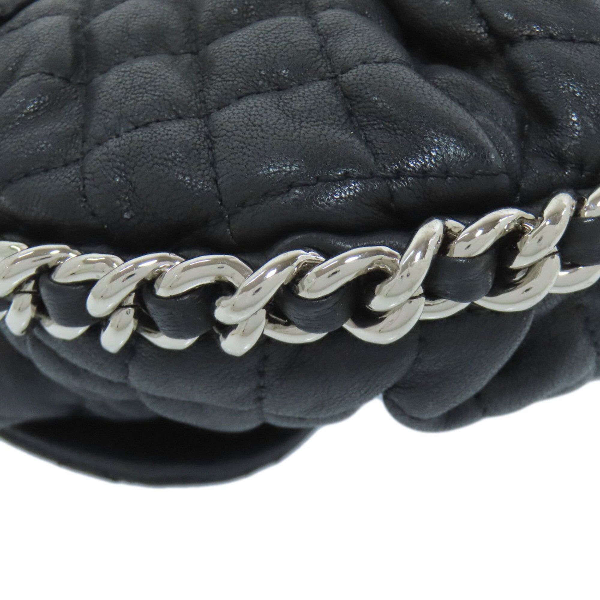 Chanel Chanel Chain Shoulder Bag, Matelasse, Silver Hardware, Calfskin, Women's Size ONE SIZE - 22 Thumbnail