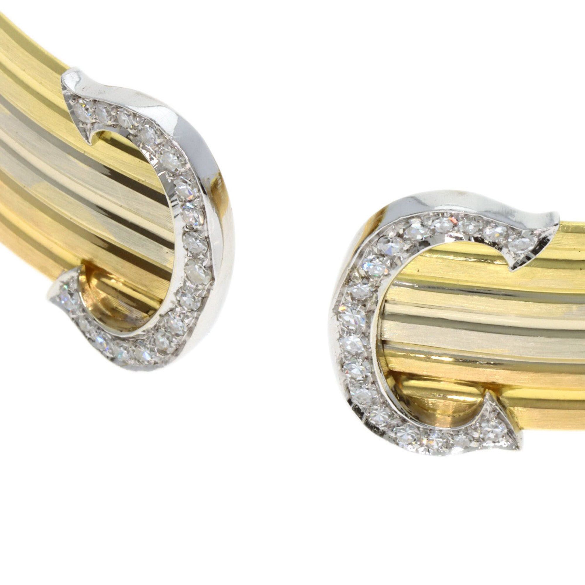 Cartier Cartier Vintage 2C Large Diamond Bracelet from the 1970s-1980s in 18K Yellow Gold/18KPG/18KWG for Women Size ONE SIZE - 3 Thumbnail