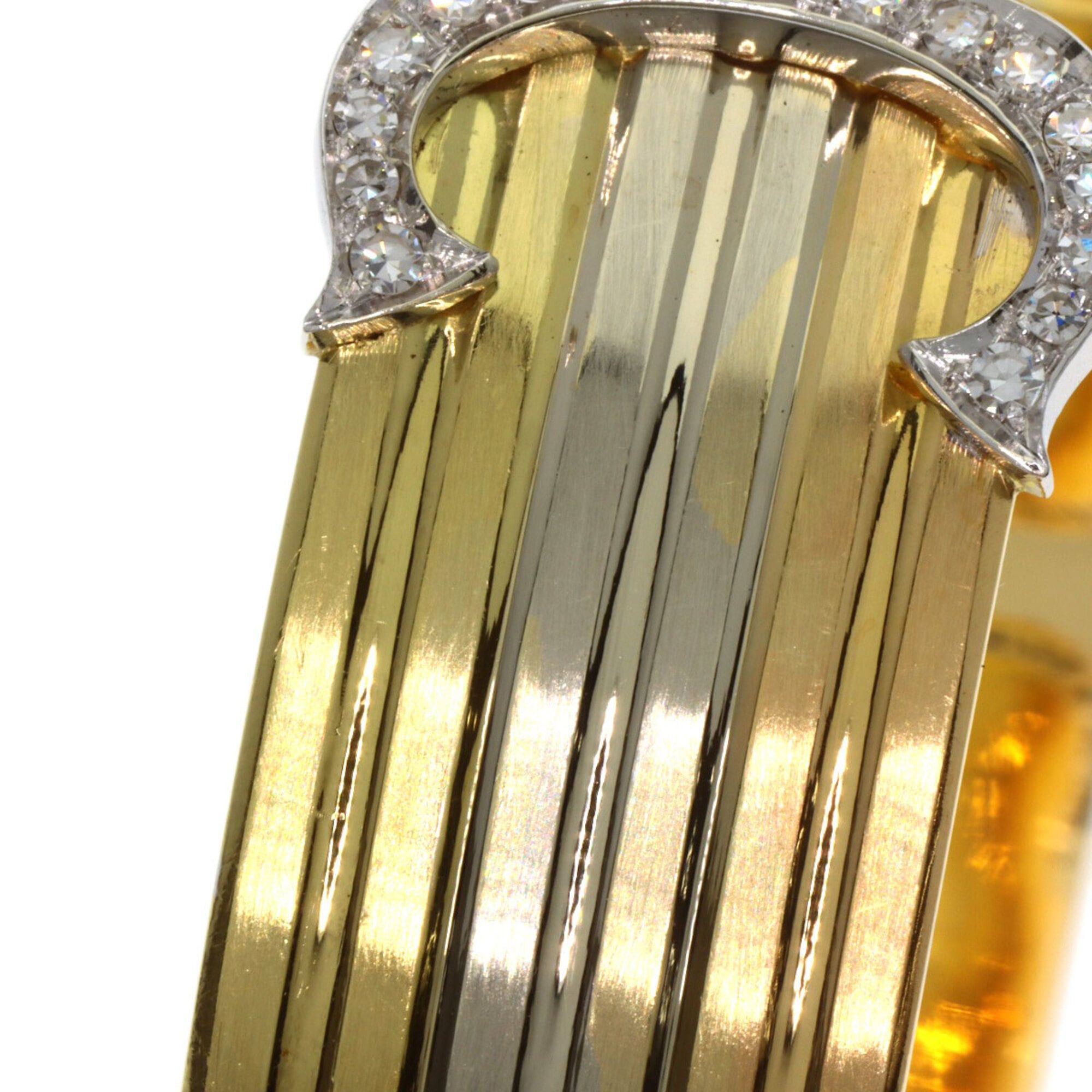 Cartier Cartier Vintage 2C Large Diamond Bracelet from the 1970s-1980s in 18K Yellow Gold/18KPG/18KWG for Women Size ONE SIZE - 9 Thumbnail