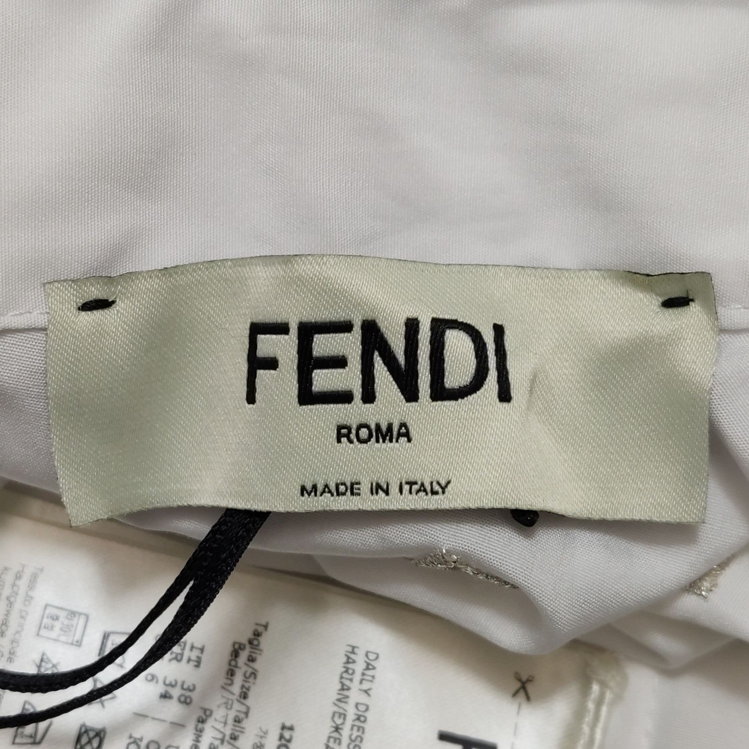 Fendi Fendi Logo Embroidered Shirt Dress IT 38 Size XS / US 0-2 / IT 36-38 - 5 Thumbnail