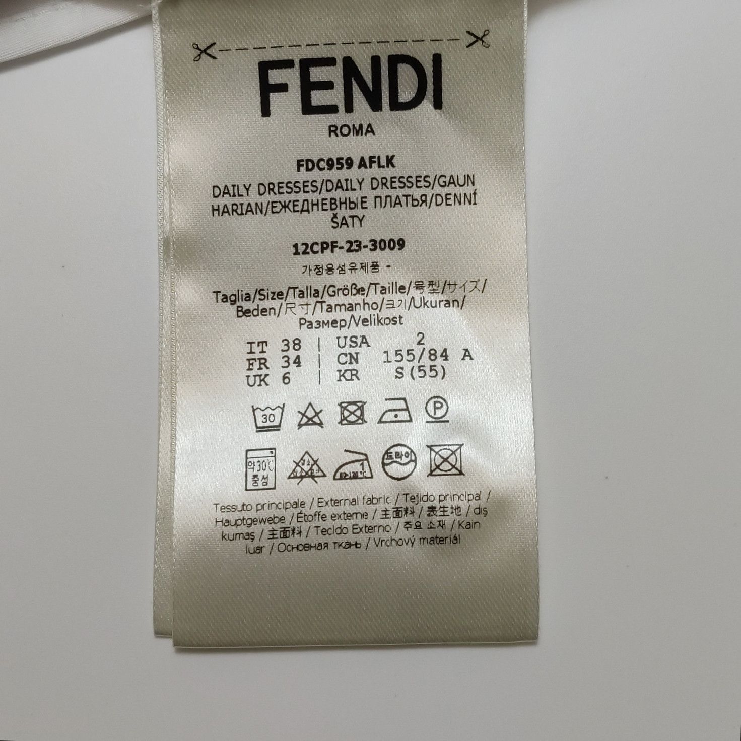 Fendi Fendi Logo Embroidered Shirt Dress IT 38 Size XS / US 0-2 / IT 36-38 - 6 Thumbnail