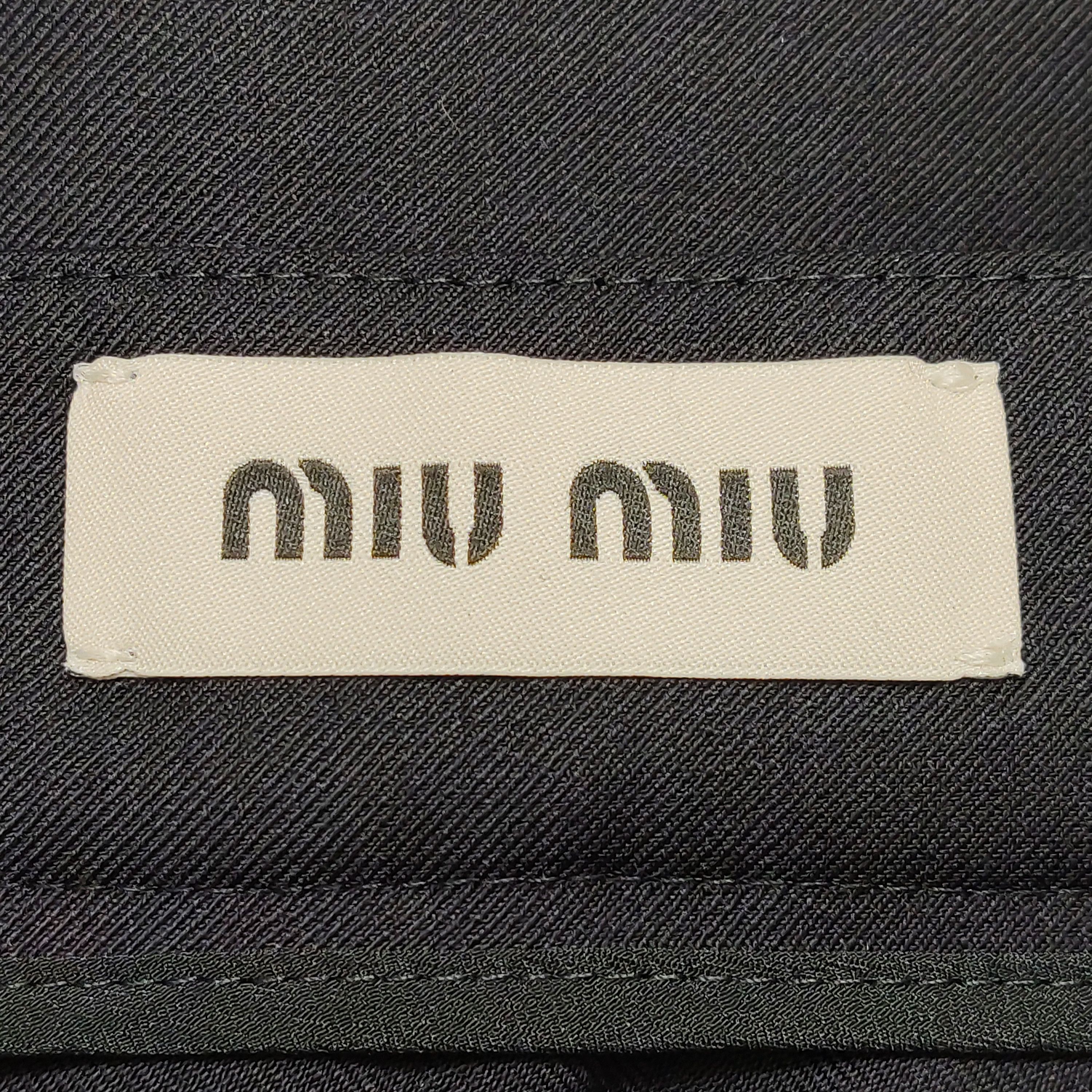 Miu Miu Miu Miu Wool Midi Skirt Size 42 Size 28" / US 6 / IT 42 - 4 Thumbnail