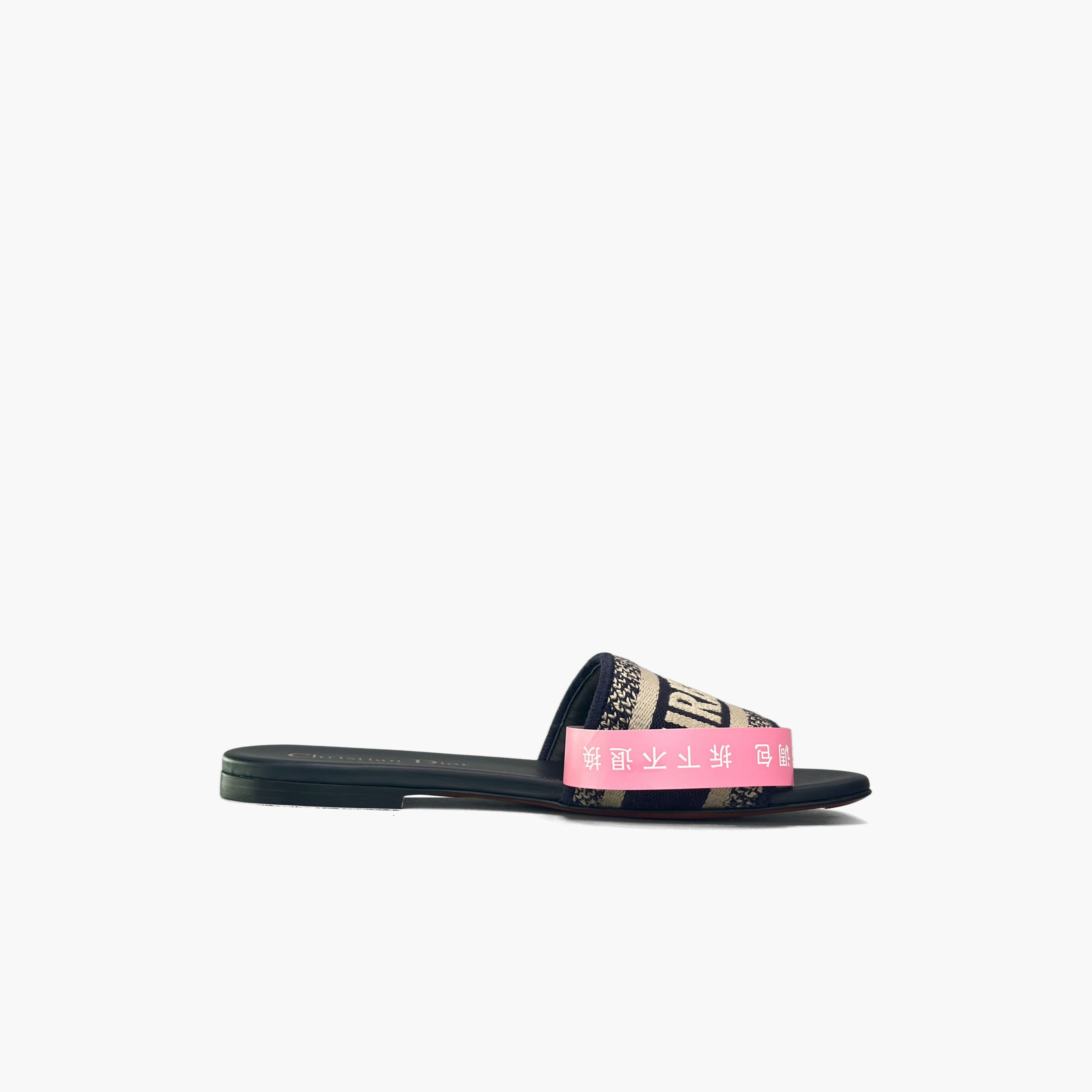 Dior Dior Dway Embroidered Slide Sandals Size 34 Size US 4 / IT 34 - 2 Thumbnail