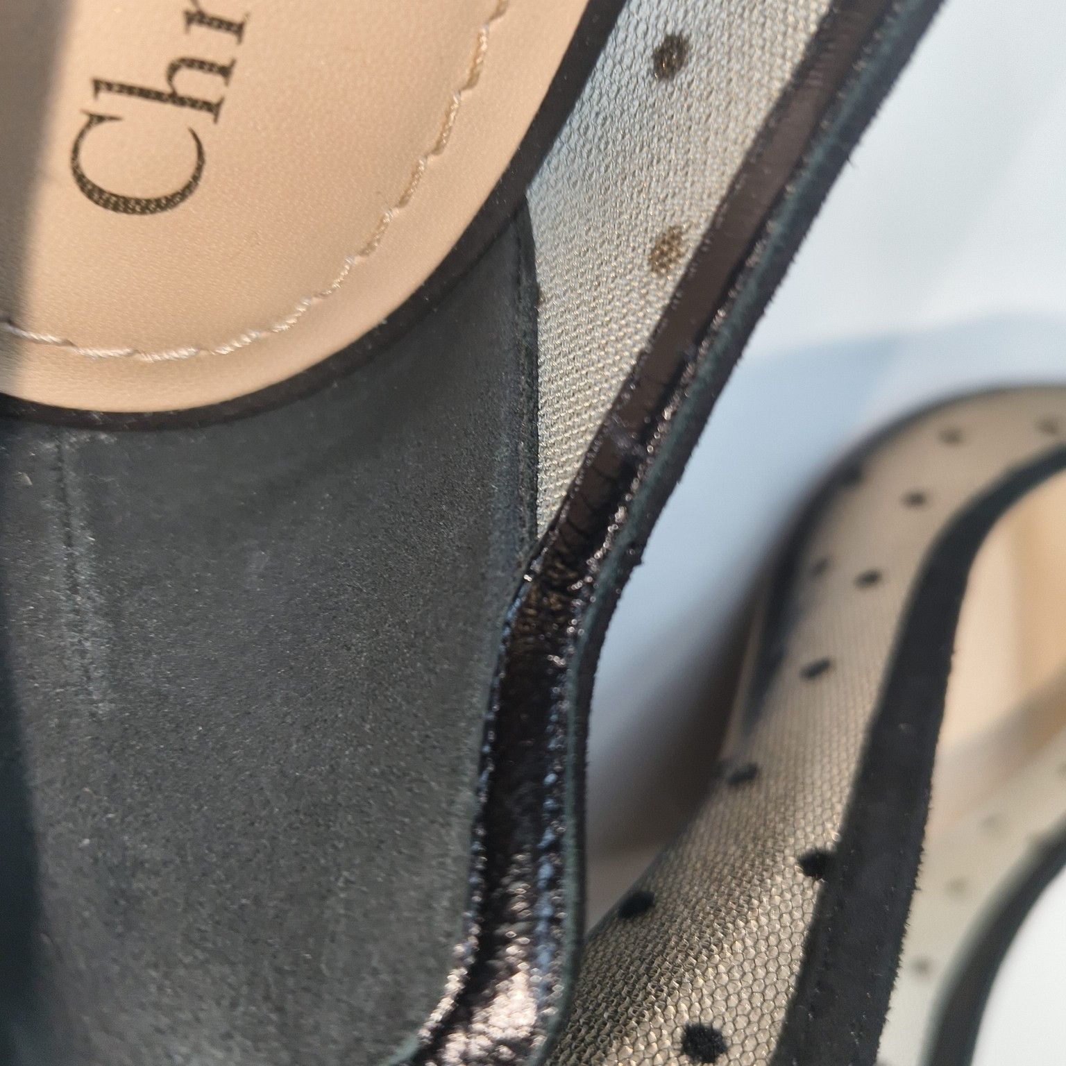 Dior Dior D-Moi Polka Dot Mesh Heels Size 37.5 Size US 7.5 / IT 37.5 - 11 Thumbnail