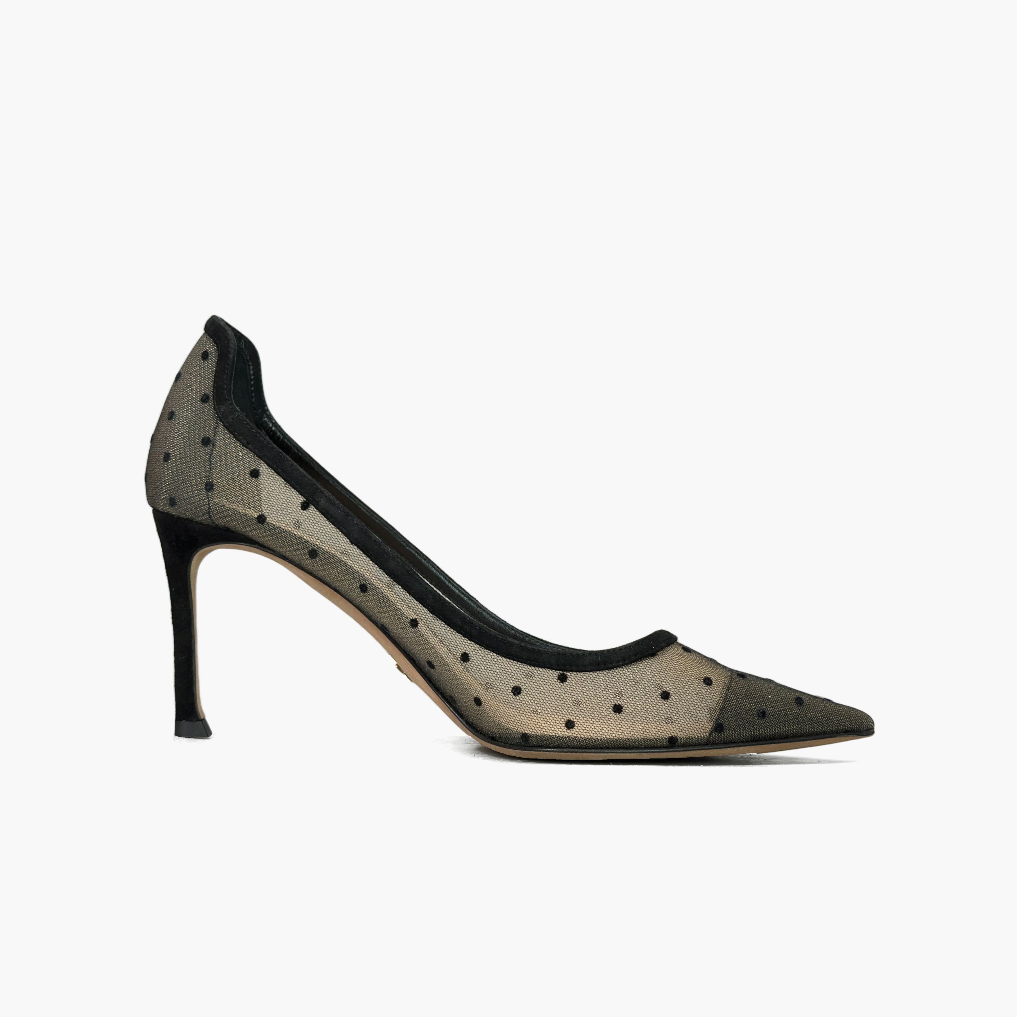 Dior Dior D-Moi Polka Dot Mesh Heels Size 37.5 Size US 7.5 / IT 37.5 - 2 Thumbnail