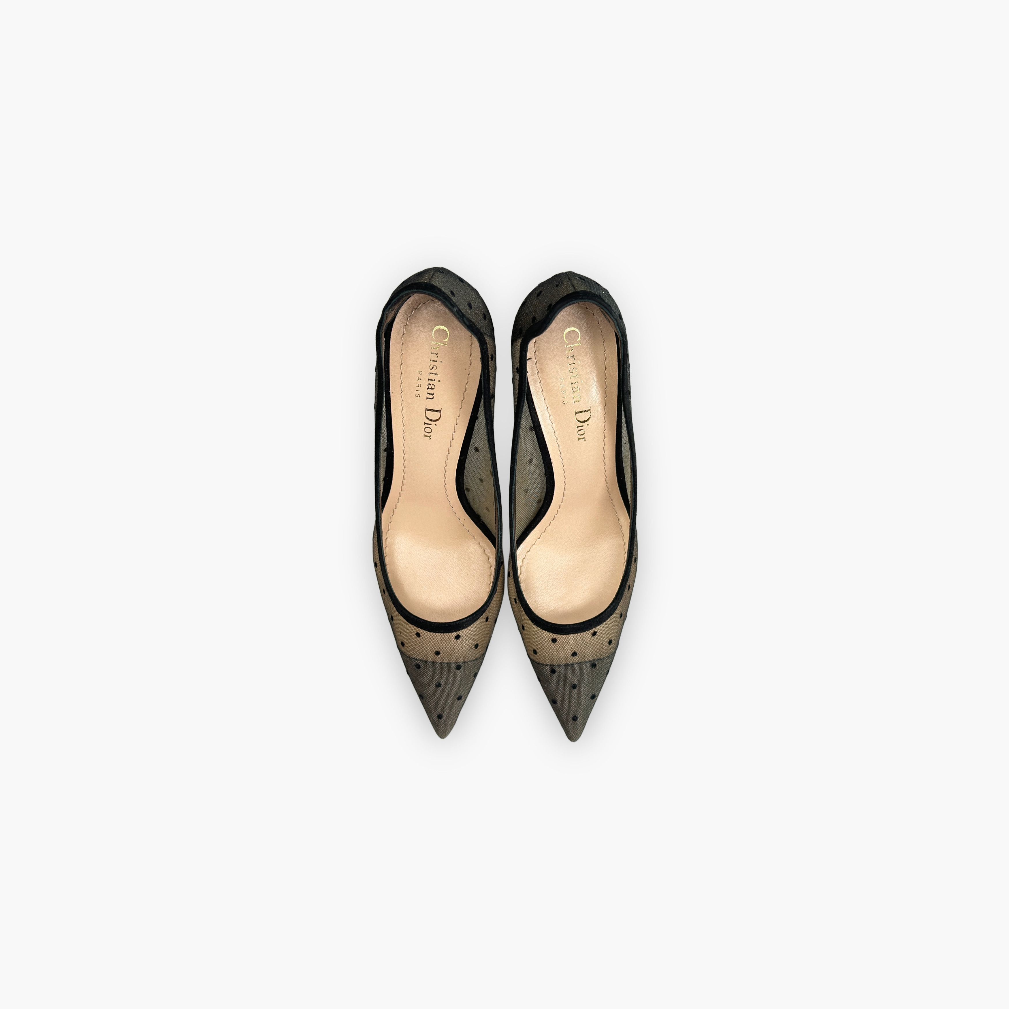 Dior Dior D-Moi Polka Dot Mesh Heels Size 37.5 Size US 7.5 / IT 37.5 - 9 Thumbnail
