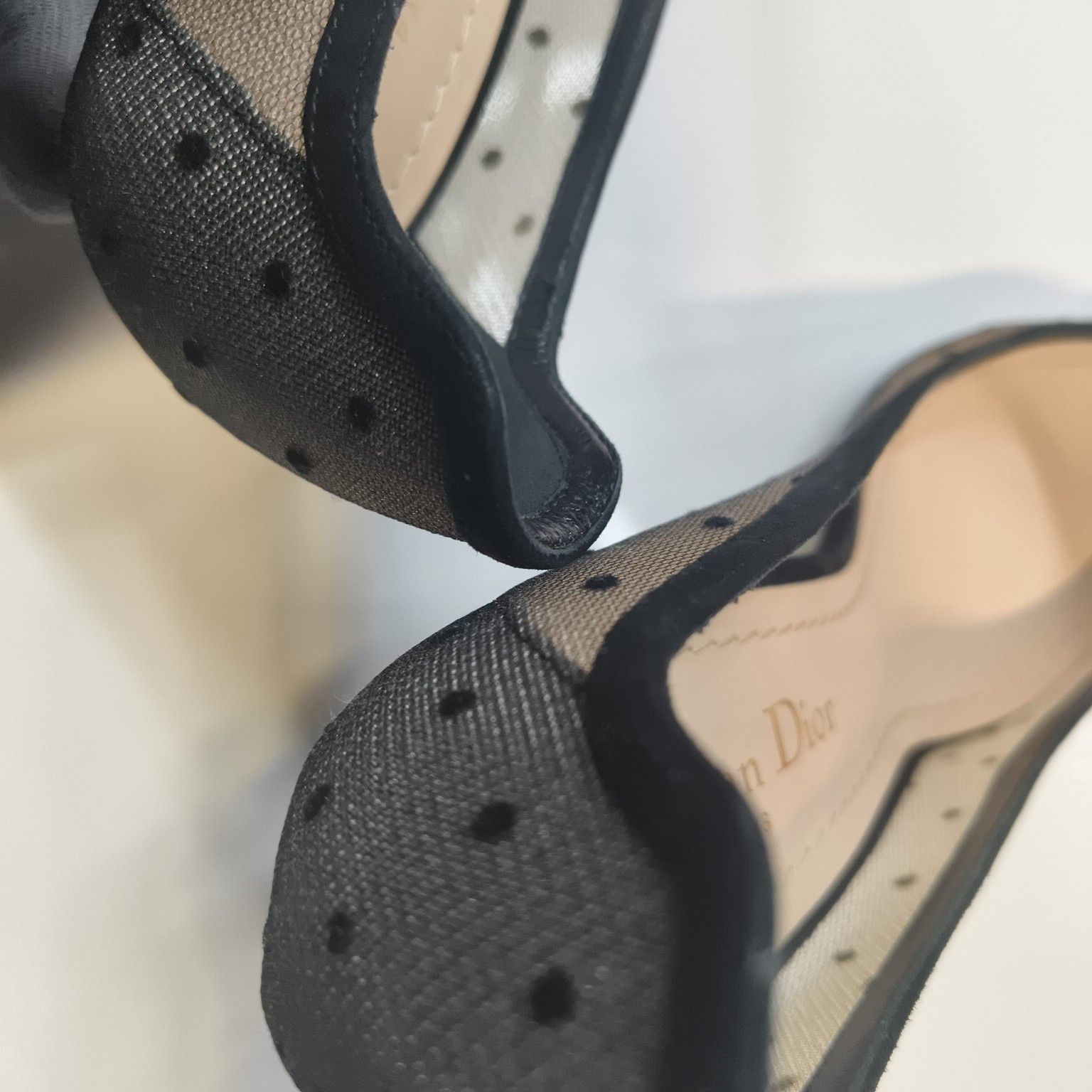 Dior Dior D-Moi Polka Dot Mesh Heels Size 37.5 Size US 7.5 / IT 37.5 - 10 Thumbnail