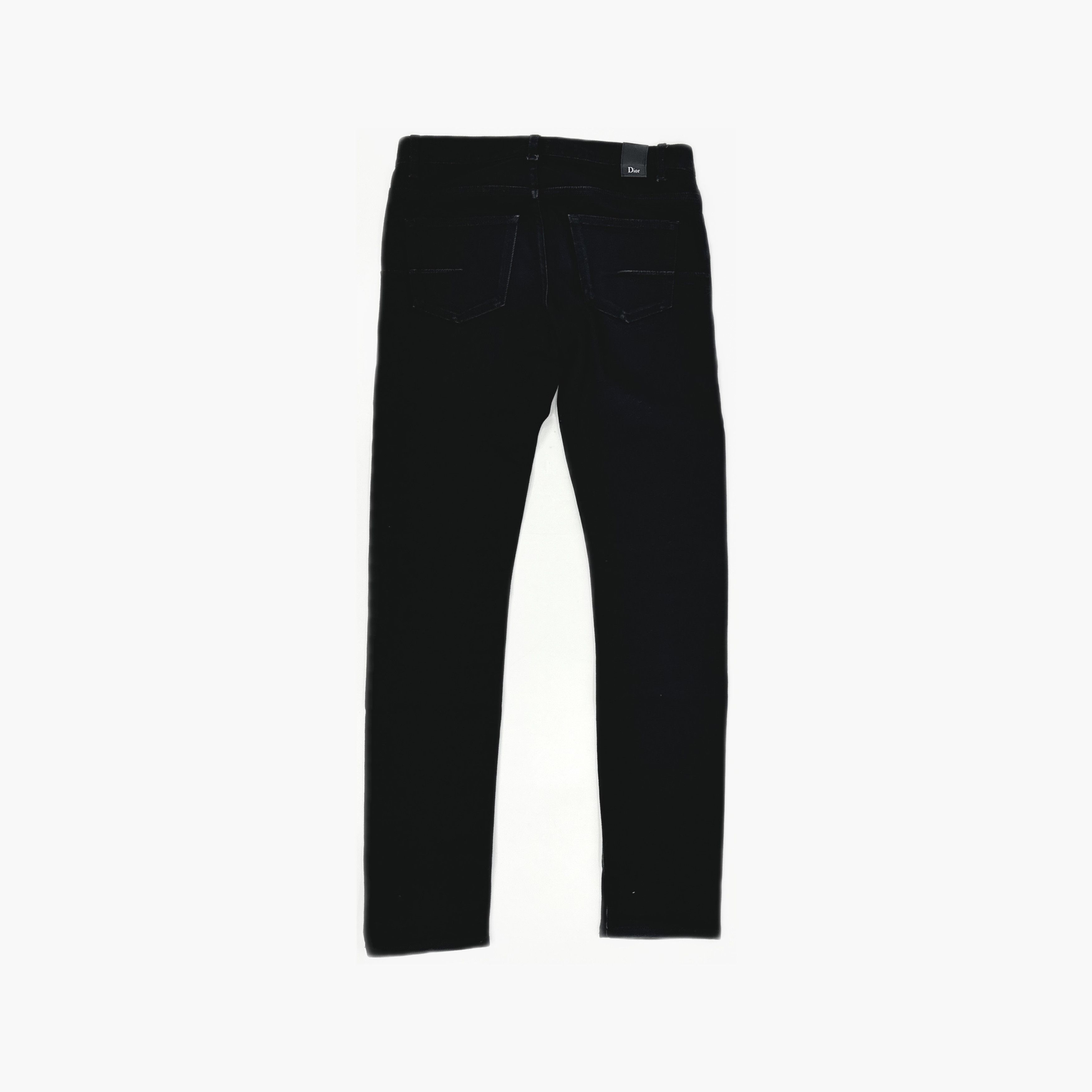 Dior Dior Embroidered Logo Denim Jeans Size 30 Size US 30 / EU 46 - 2 Thumbnail