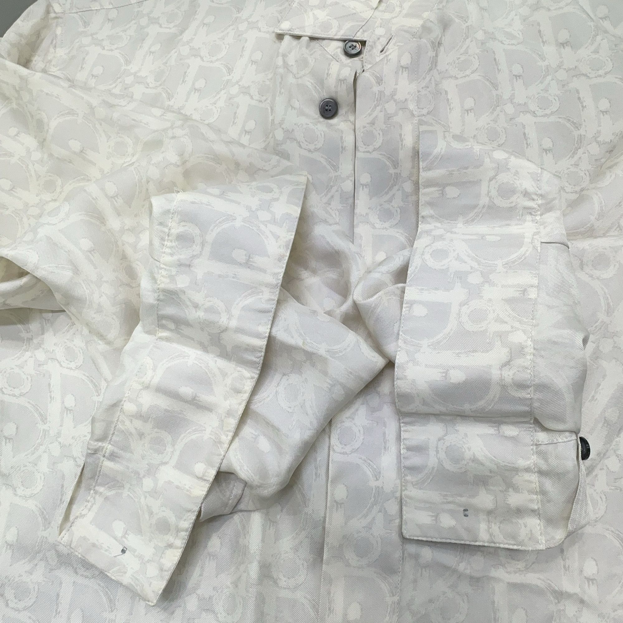 Dior Dior Oblique Silk Shirt Size S Size US S / EU 44-46 / 1 - 6 Thumbnail