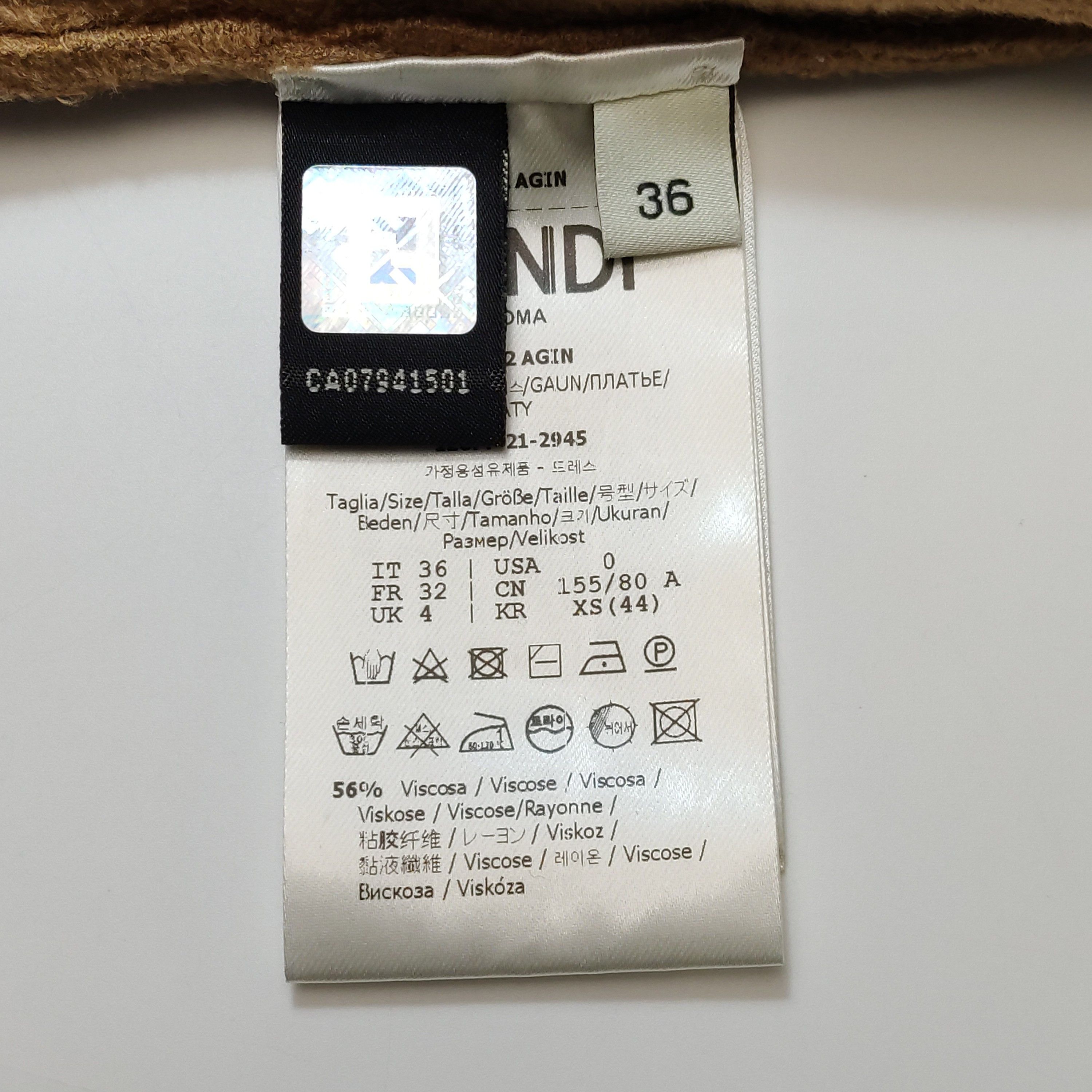 Fendi × SKIMS Fendi x SKIMS Sleeveless Mini Dress Size IT 36 Size XS / US 0-2 / IT 36-38 - 7 Thumbnail