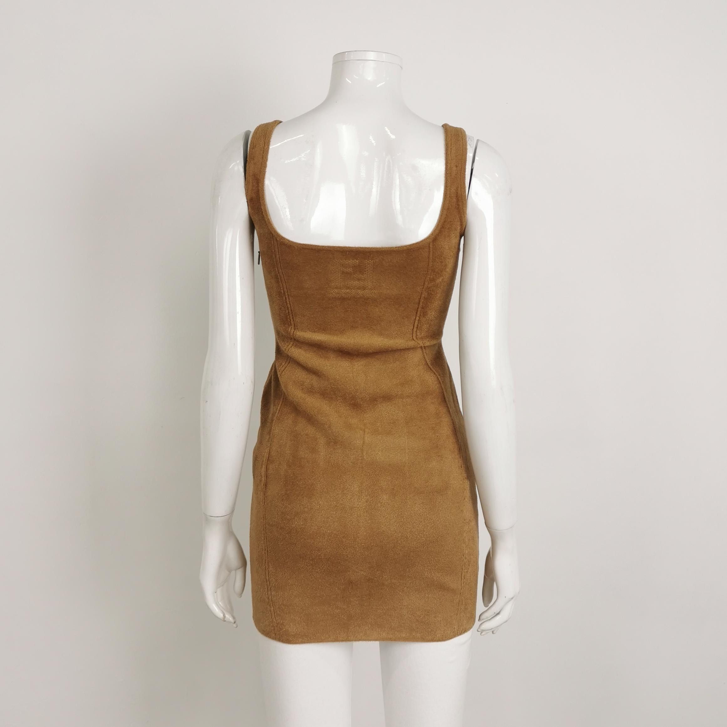 Fendi × SKIMS Fendi x SKIMS Sleeveless Mini Dress Size IT 36 Size XS / US 0-2 / IT 36-38 - 2 Thumbnail