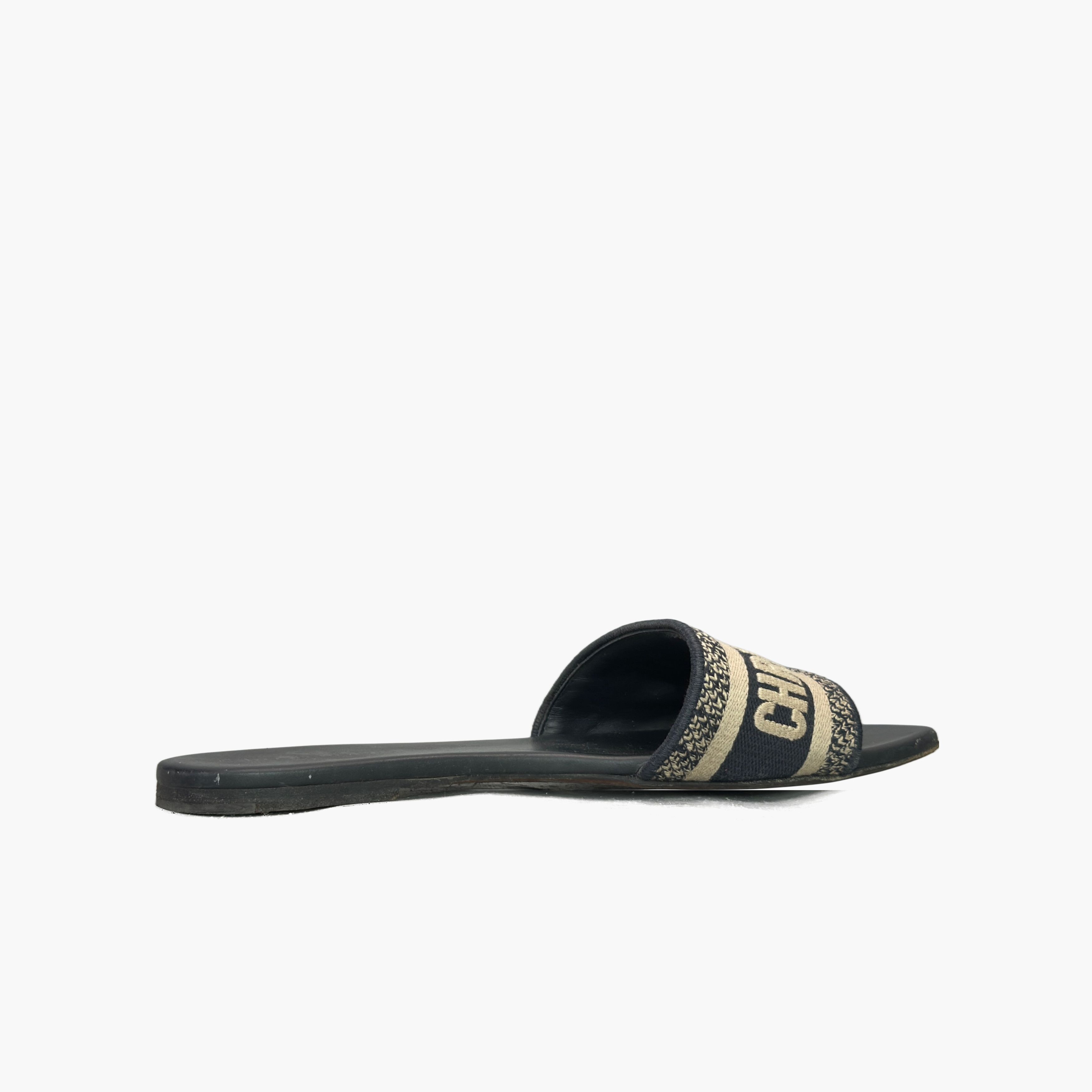 Dior Dior Dway Embroidered Slides Size 40 Size US 10 / IT 40 - 2 Thumbnail