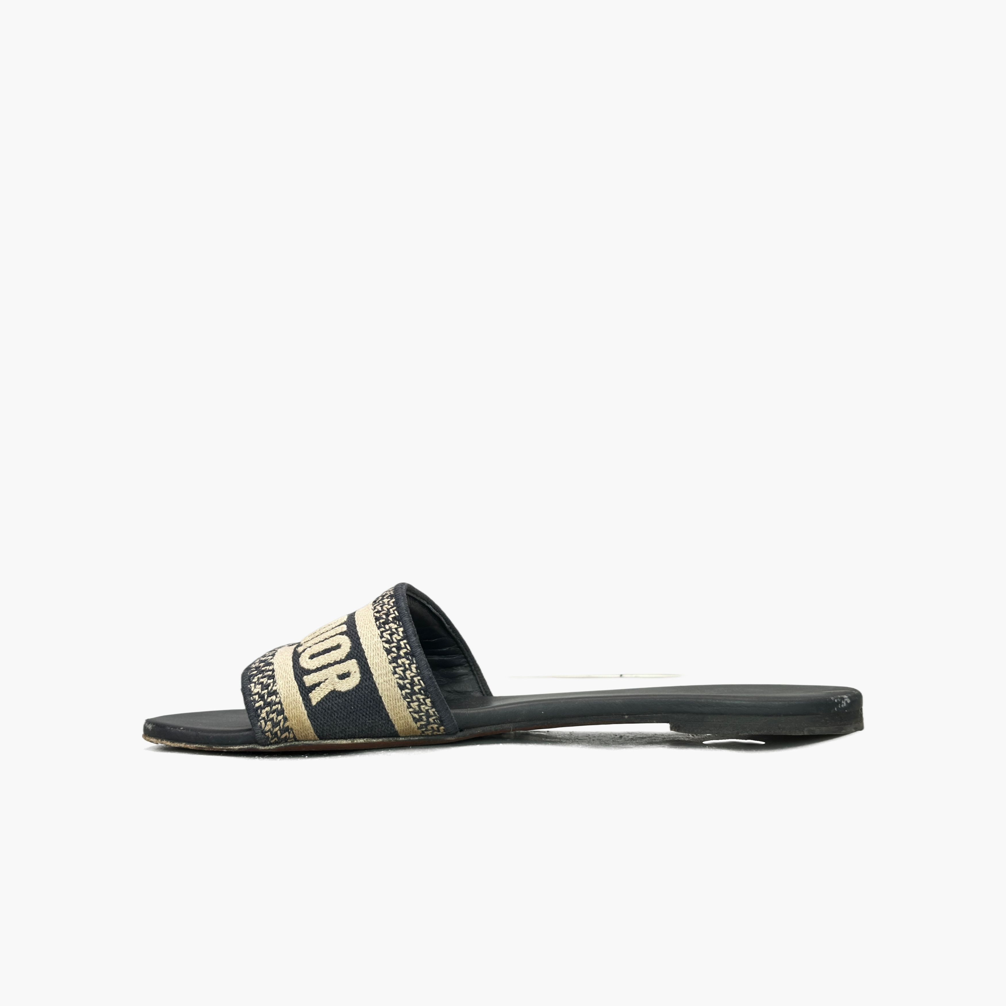 Dior Dior Dway Embroidered Slides Size 40 Size US 10 / IT 40 - 3 Thumbnail