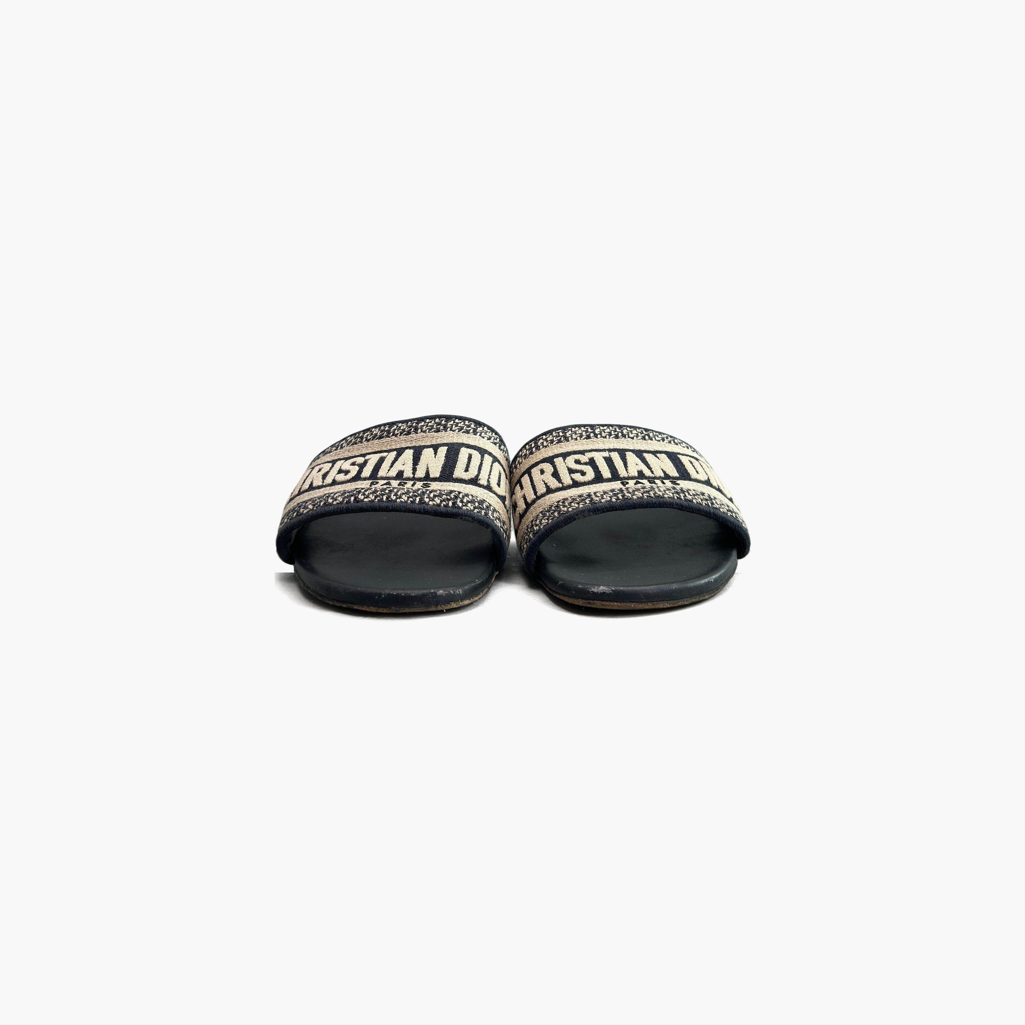 Dior Dior Dway Embroidered Slides Size 40 Size US 10 / IT 40 - 5 Thumbnail