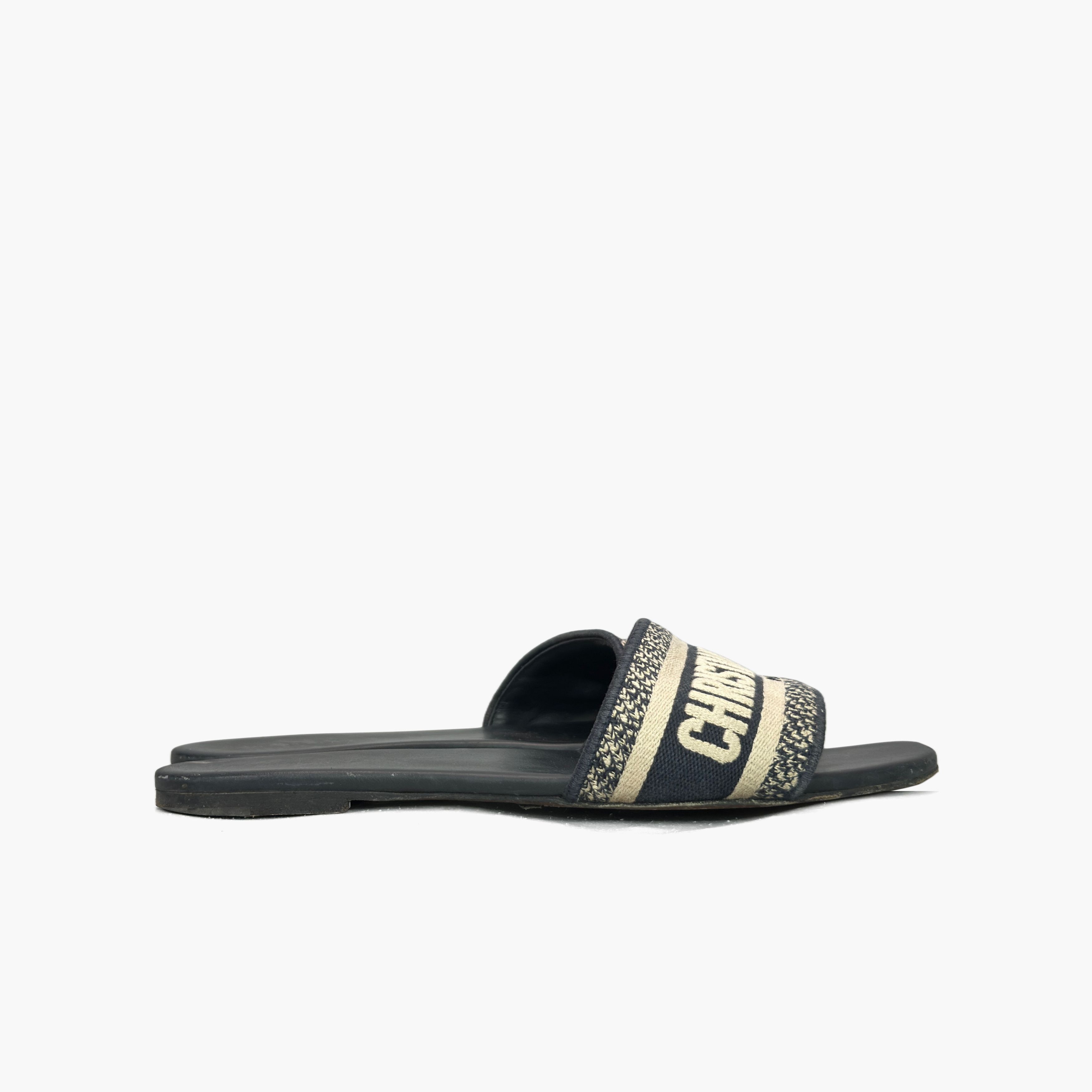 Dior Dior Dway Embroidered Slides Size 40 Size US 10 / IT 40 - 4 Thumbnail