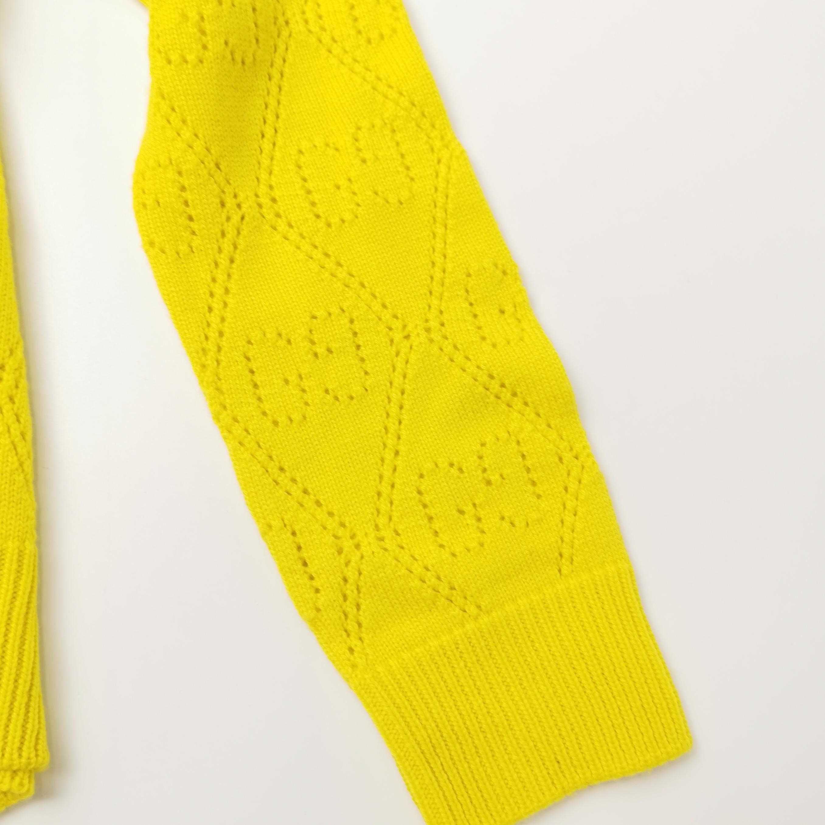 Gucci Gucci Yellow Wool Logo Sweater XS Size XS / US 0-2 / IT 36-38 - 3 Thumbnail