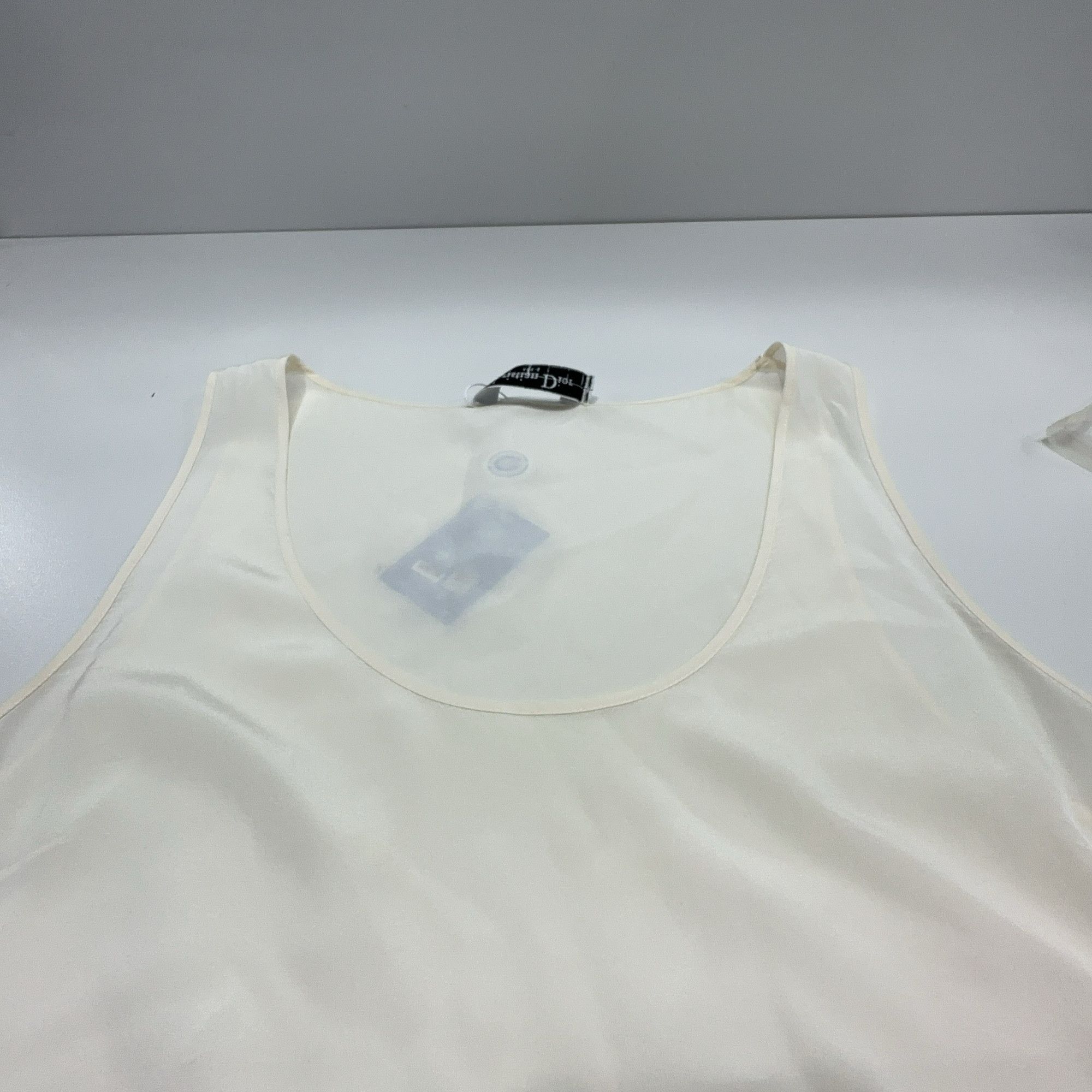 Christian Dior Monsieur Christian Dior Embroidered Silk Tank Top Size 42 Size M / US 6-8 / IT 42-44 - 7 Thumbnail