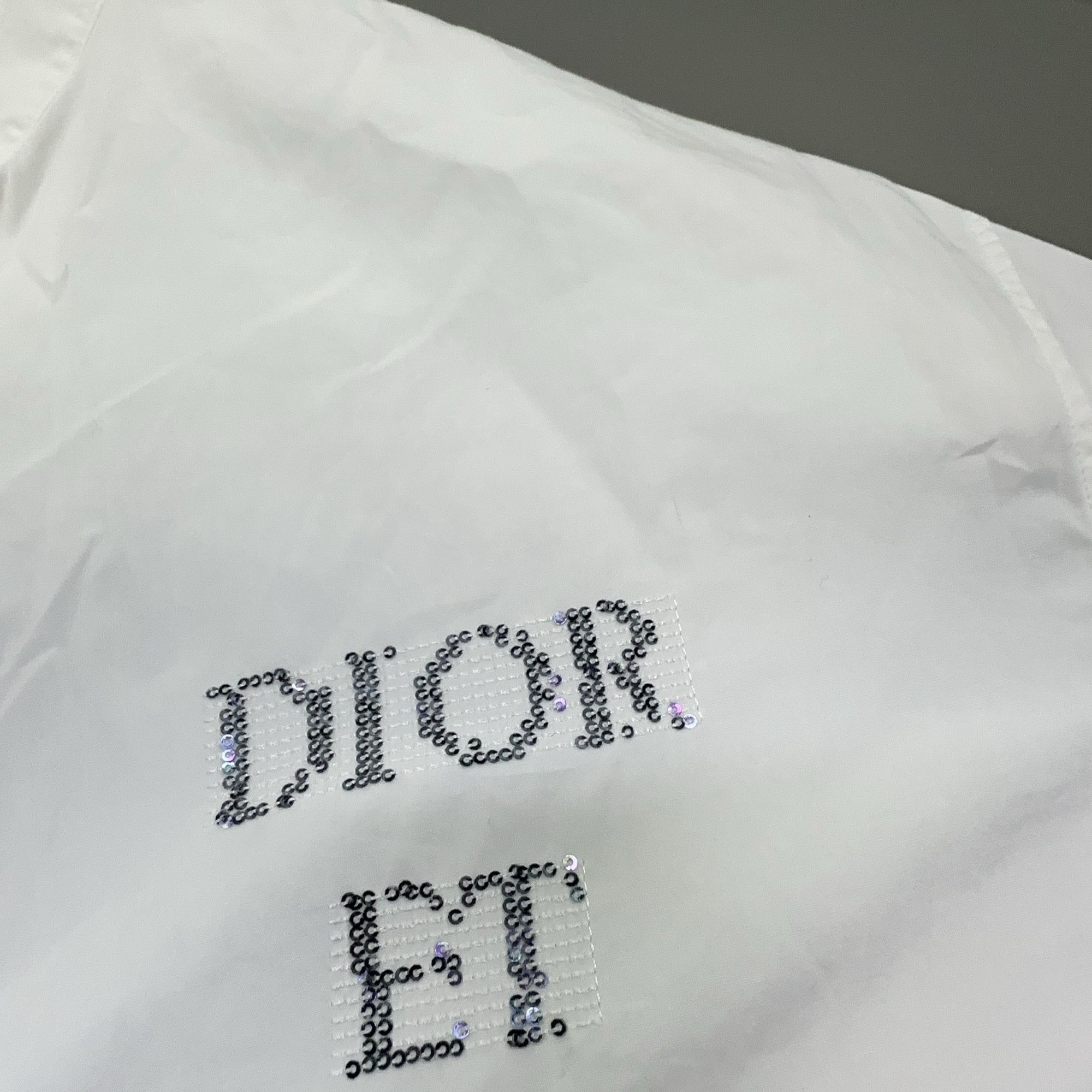 Dior Dior Sequin Logo Button Up Shirt Size S Size US S / EU 44-46 / 1 - 6 Thumbnail