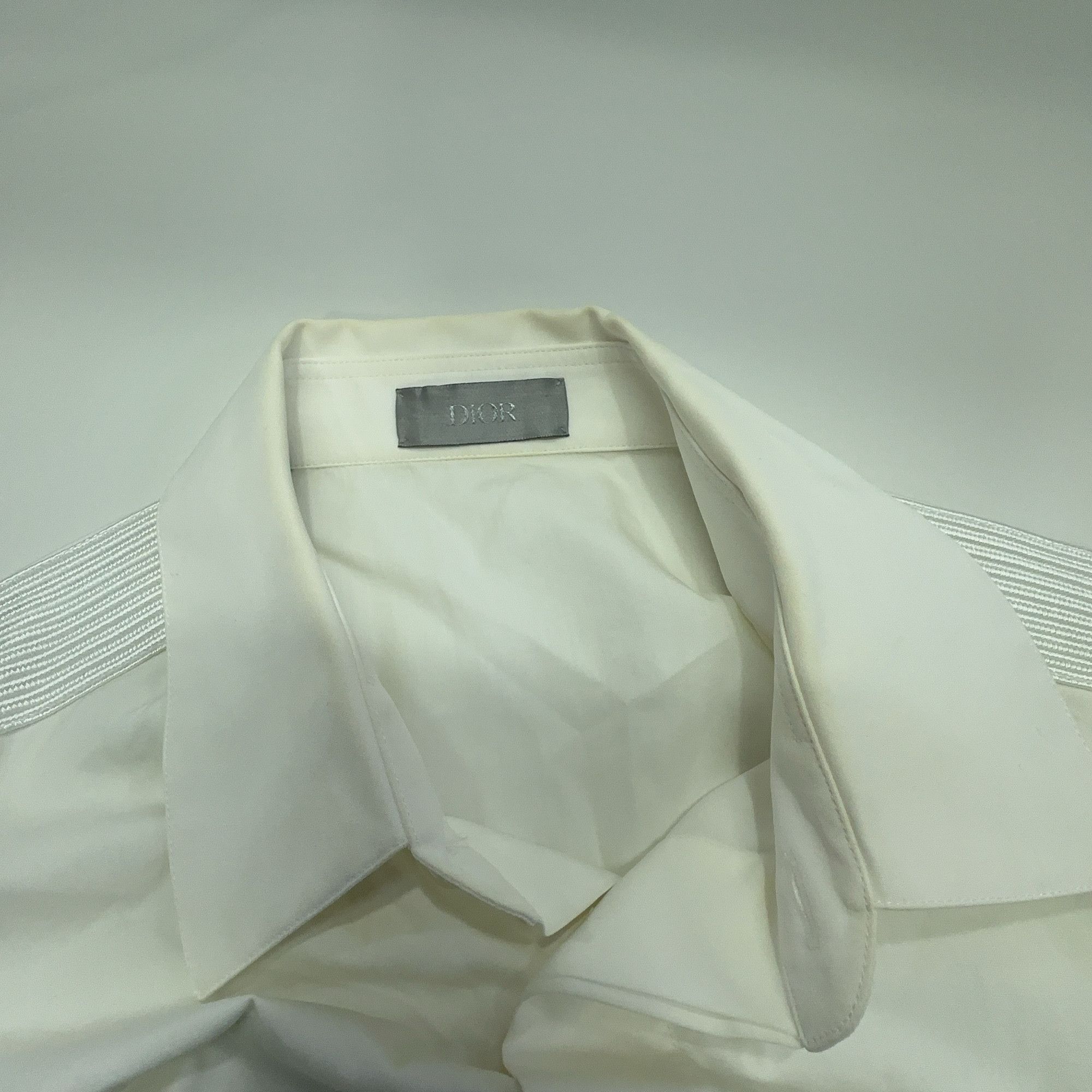 Dior Dior Ribbed Shoulder Button Up Shirt Size 37 Size US S / EU 44-46 / 1 - 5 Thumbnail