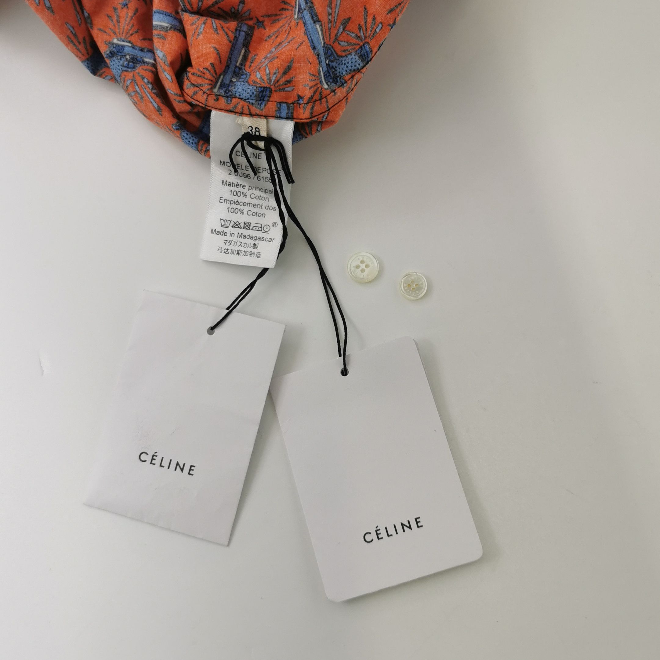 Celine Celine Gun Print Button Up Shirt Size 38 Size S / US 4 / IT 40 - 4 Thumbnail