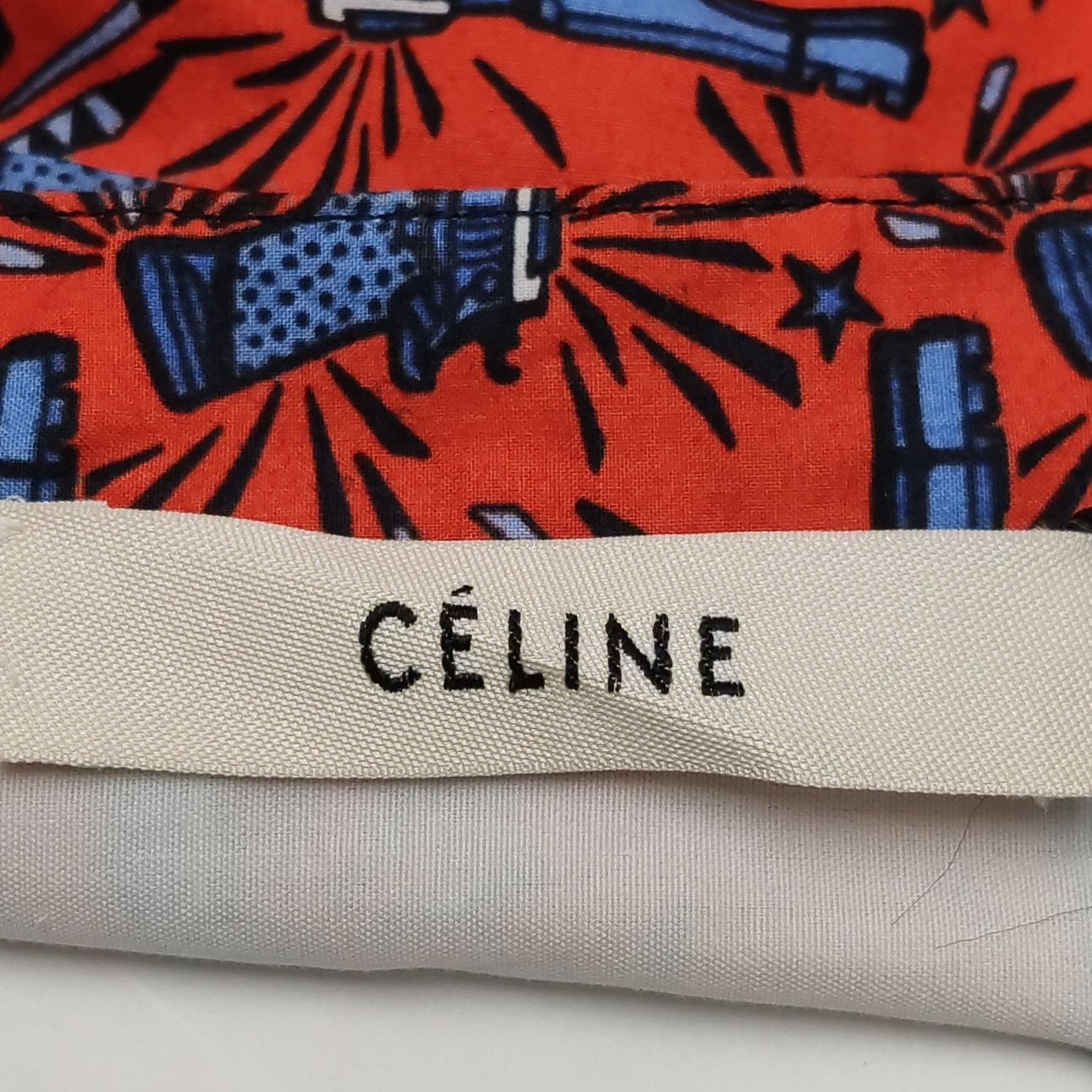 Celine Celine Gun Print Button Up Shirt Size 38 Size S / US 4 / IT 40 - 5 Thumbnail