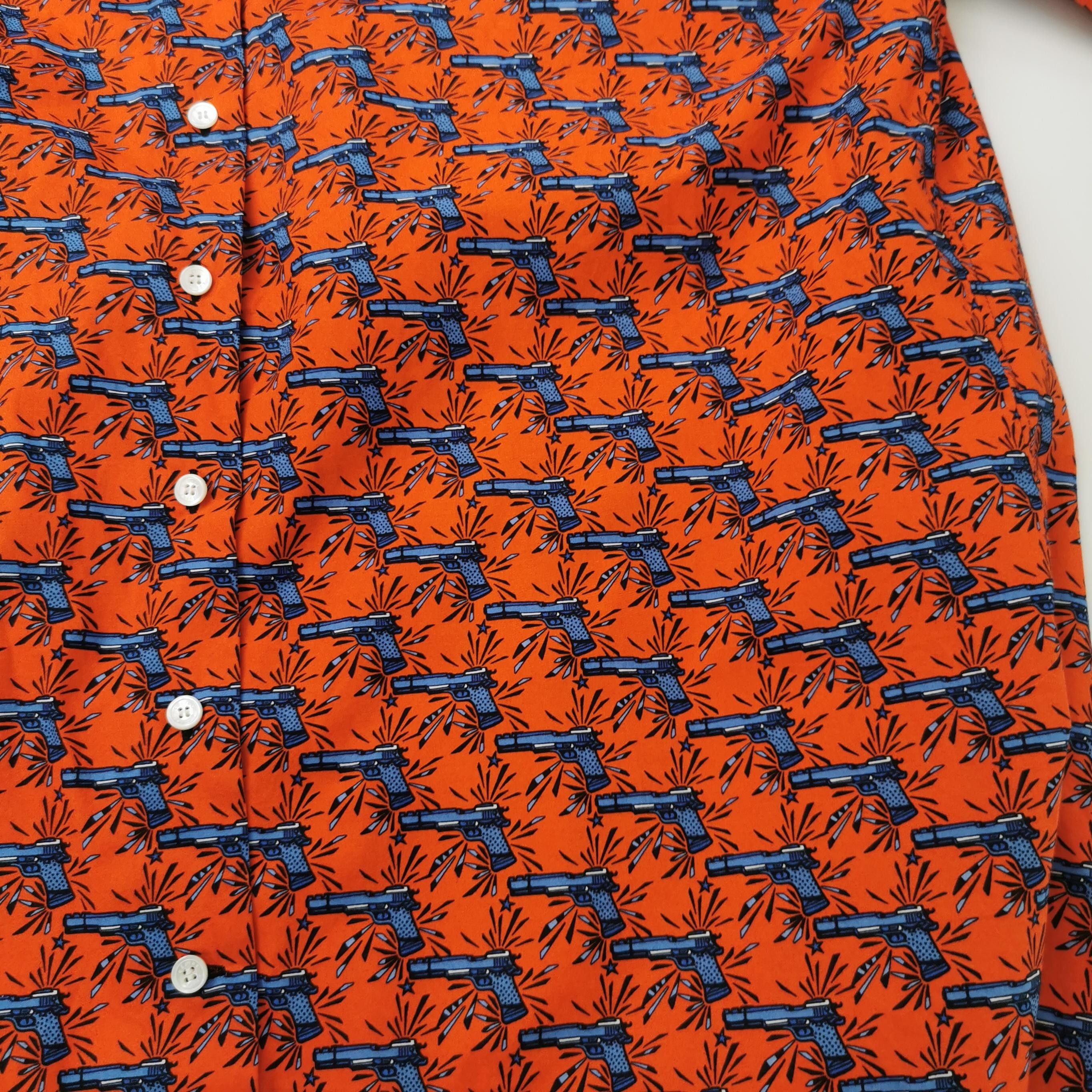 Celine Celine Gun Print Button Up Shirt Size 38 Size S / US 4 / IT 40 - 3 Thumbnail